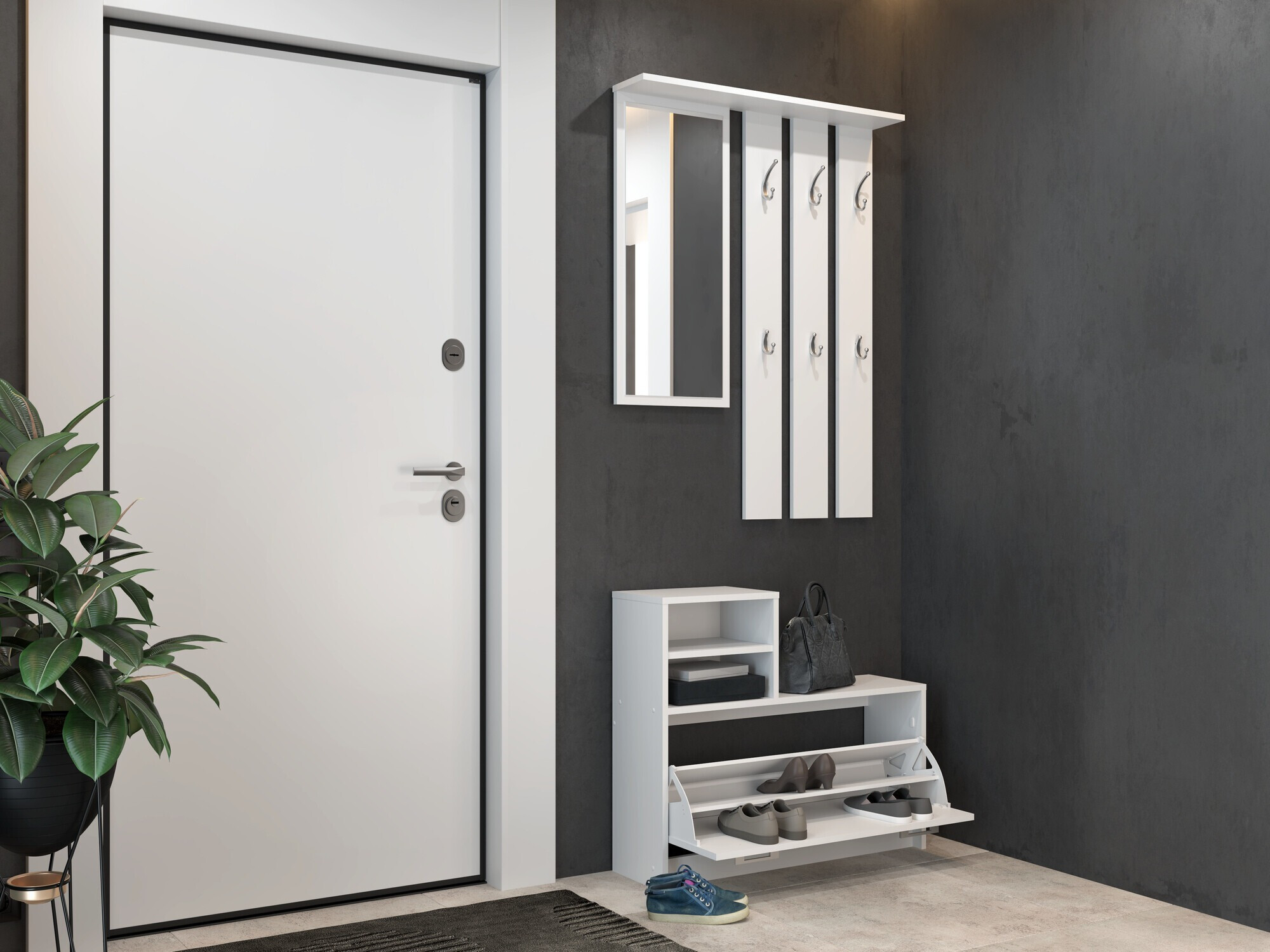 Hallway set Mandeville 144 (White)