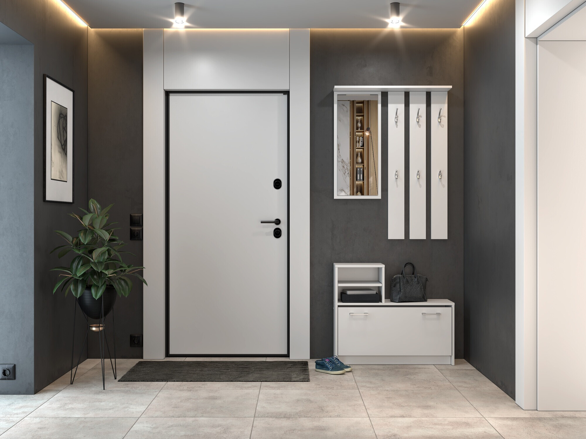 Hallway set Mandeville 144 (White)