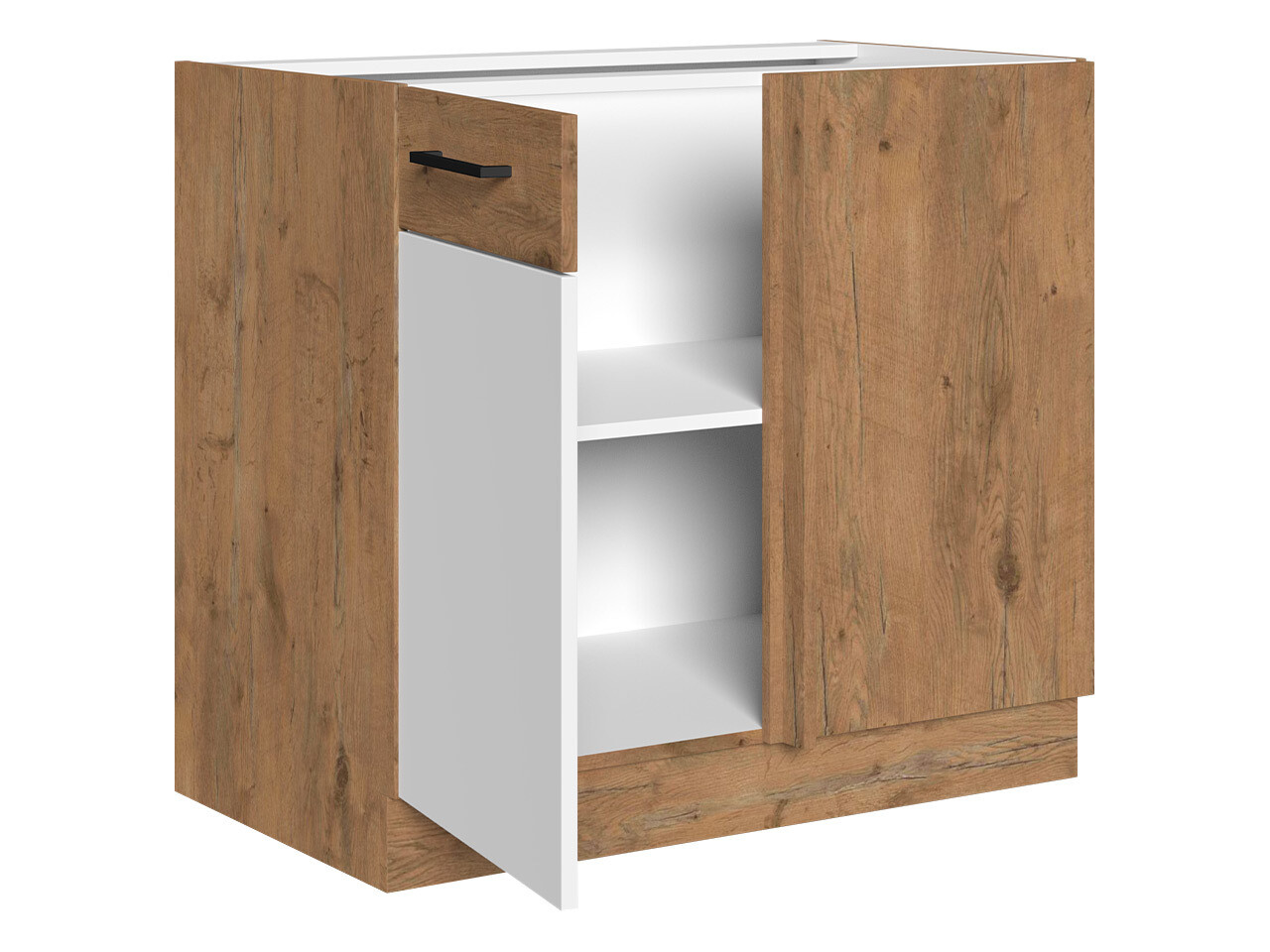 Modular cabinet with doors Wood Grey 103