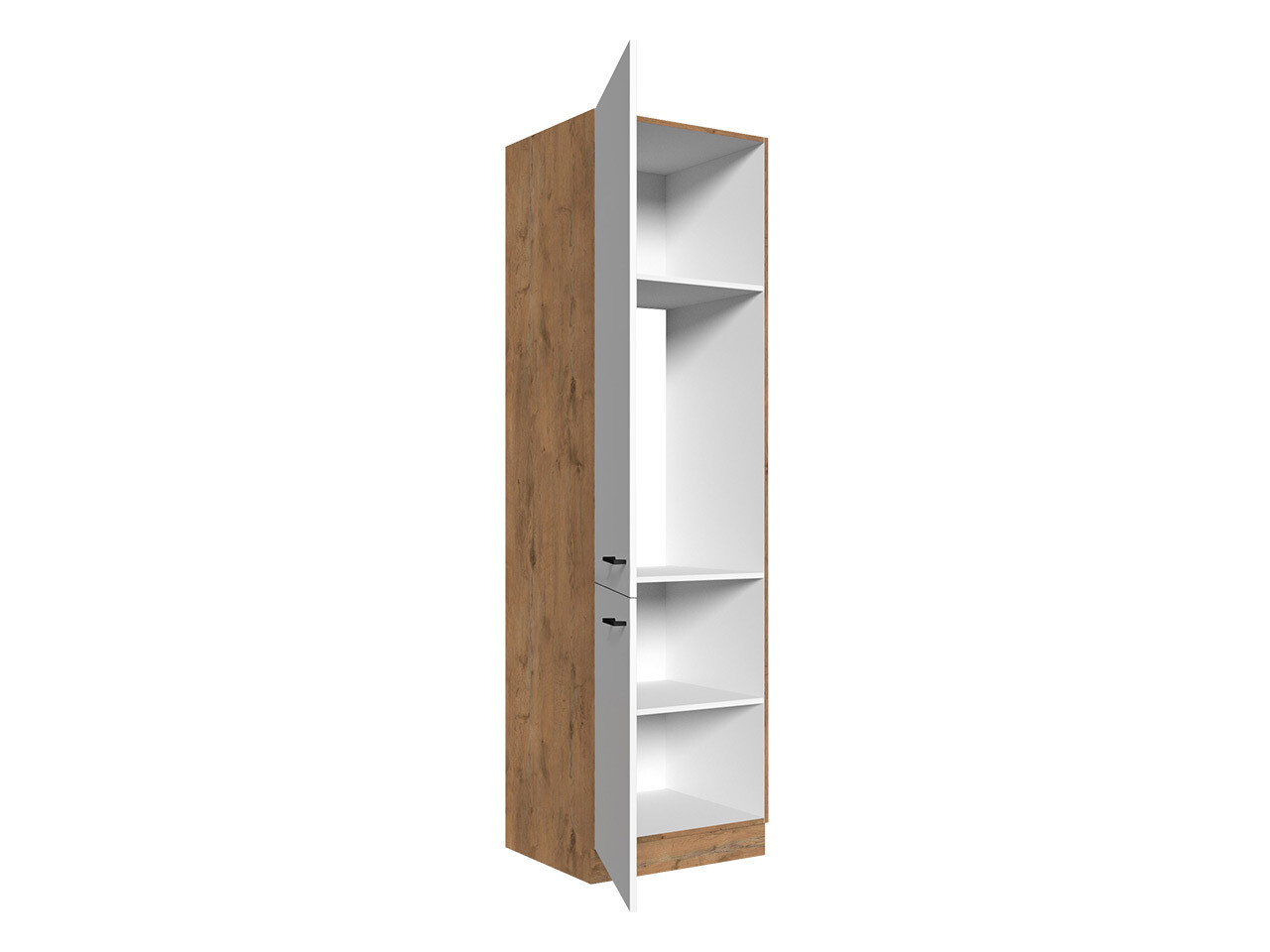 Modular cabinet with doors Wood White 135