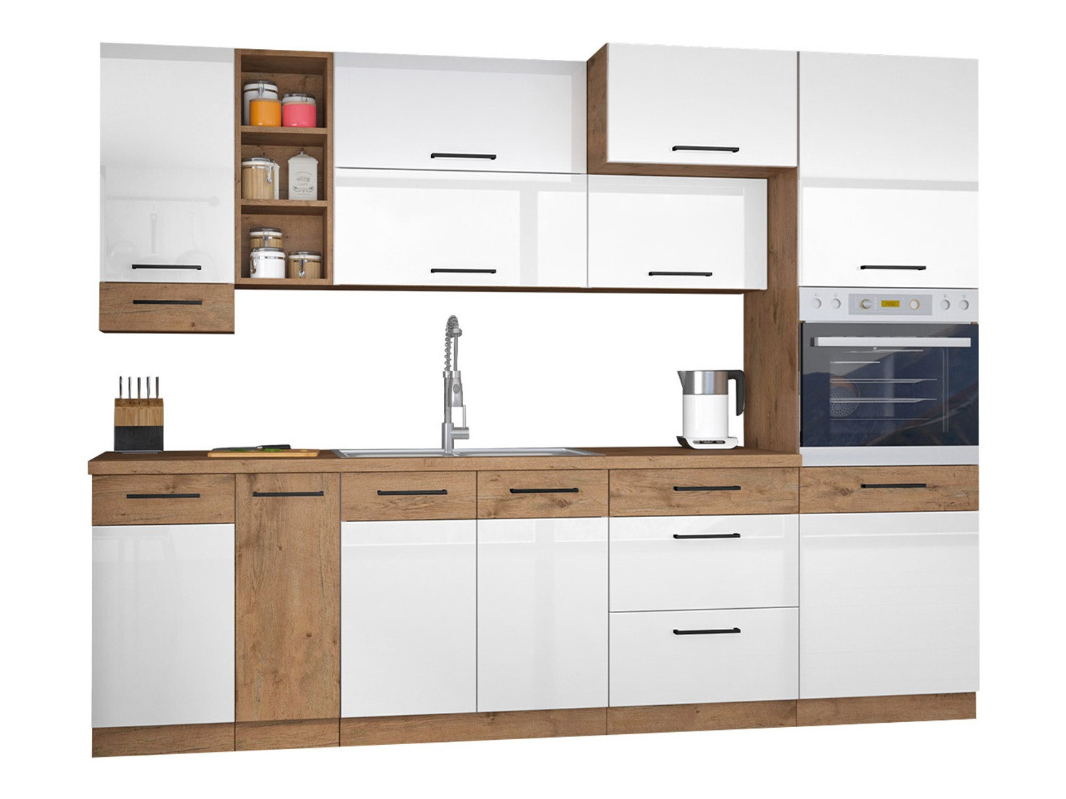 Modular kitchen set Wood White 137