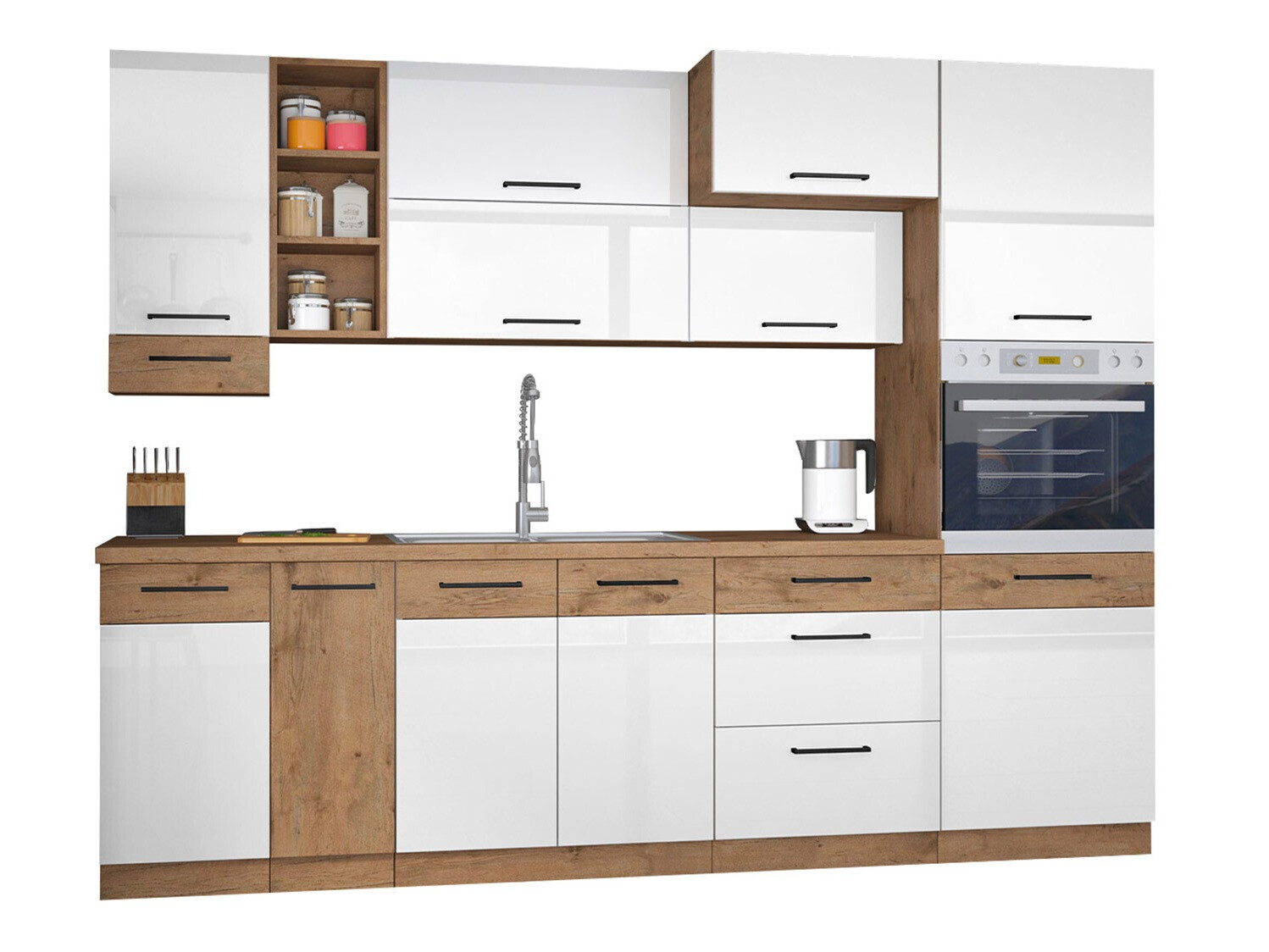 Modular kitchen set Wood White 137