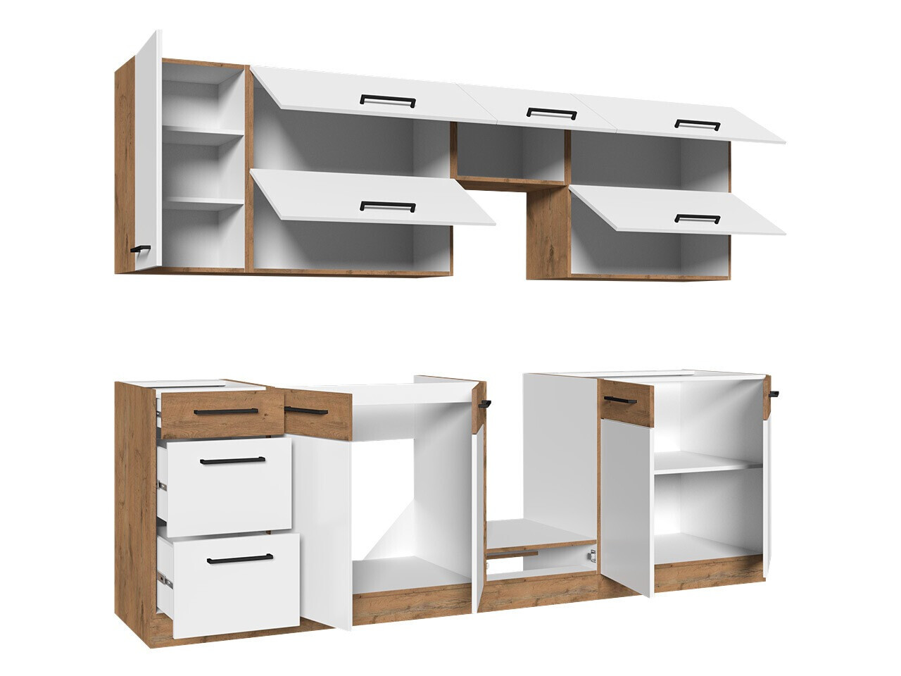 Modular kitchen set Wood White 138