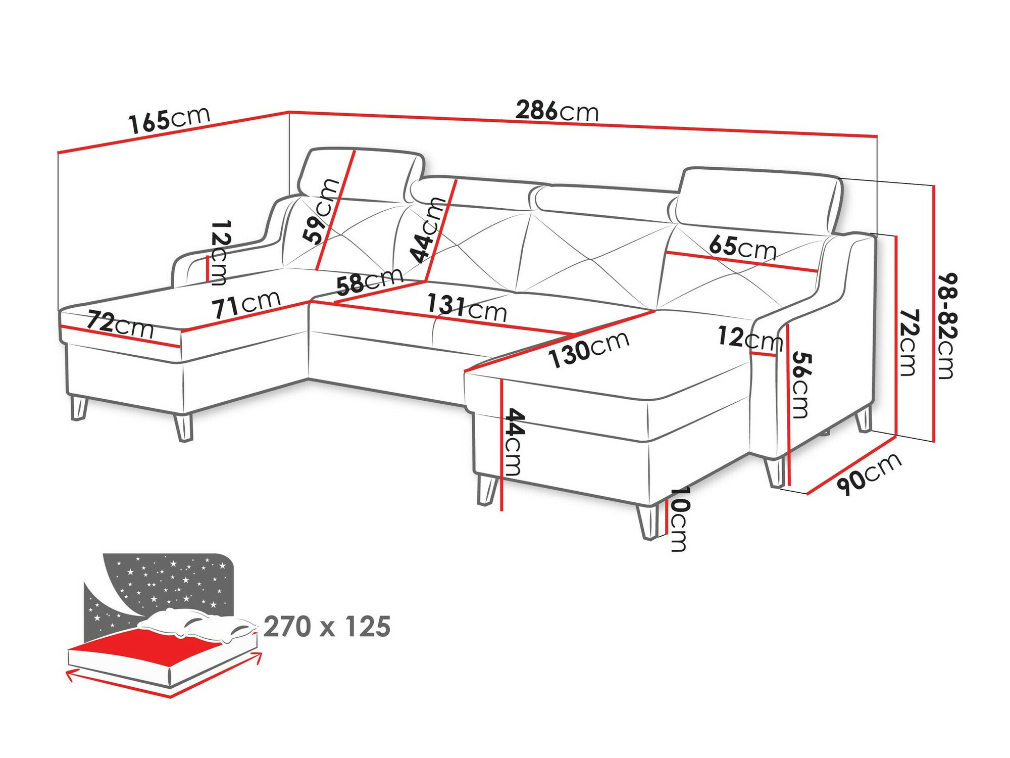 Corner sofa Temple 129 (Kronos 19)