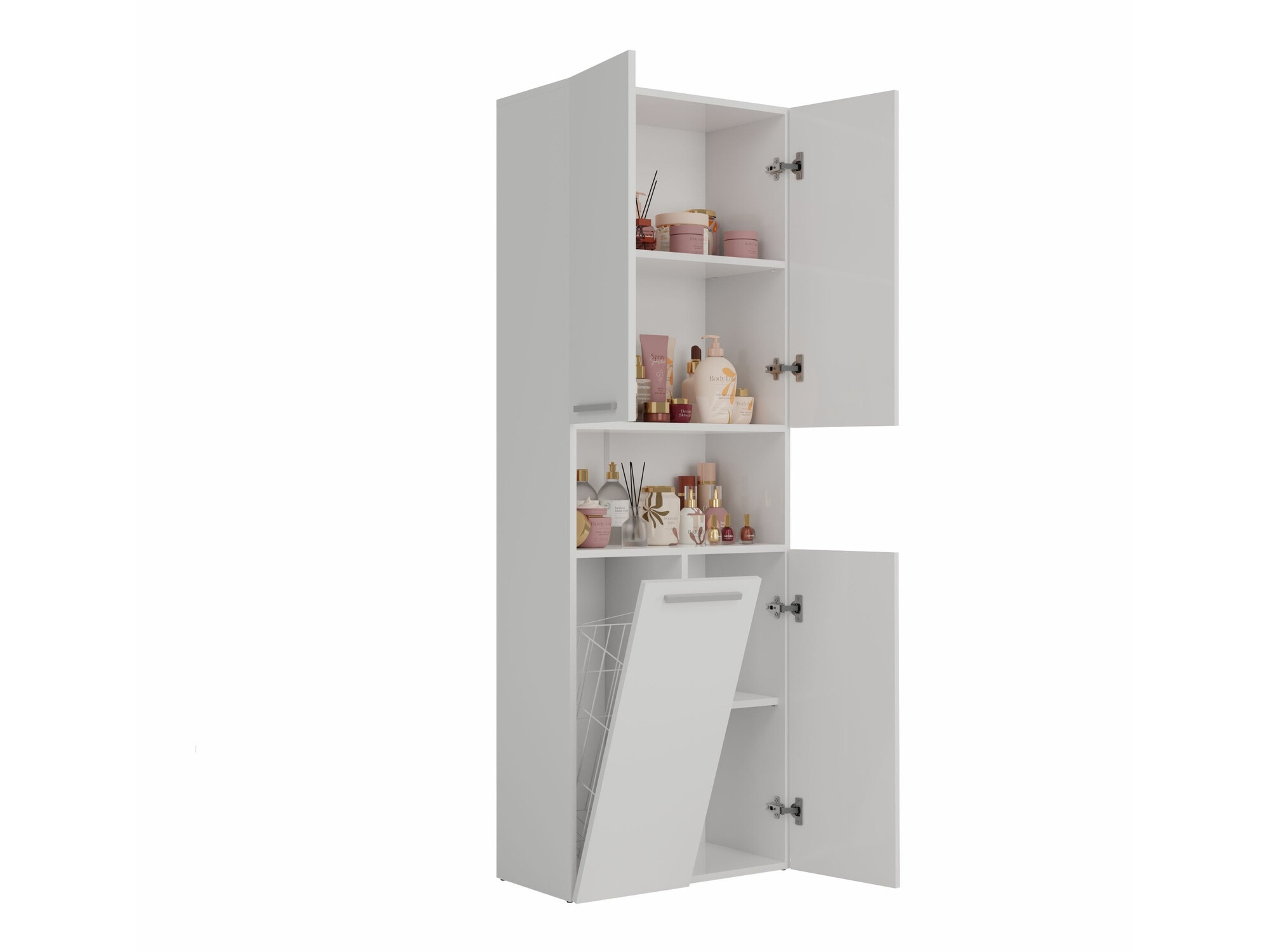 Standing bathroom cabinet Nolmaru 101 (White)