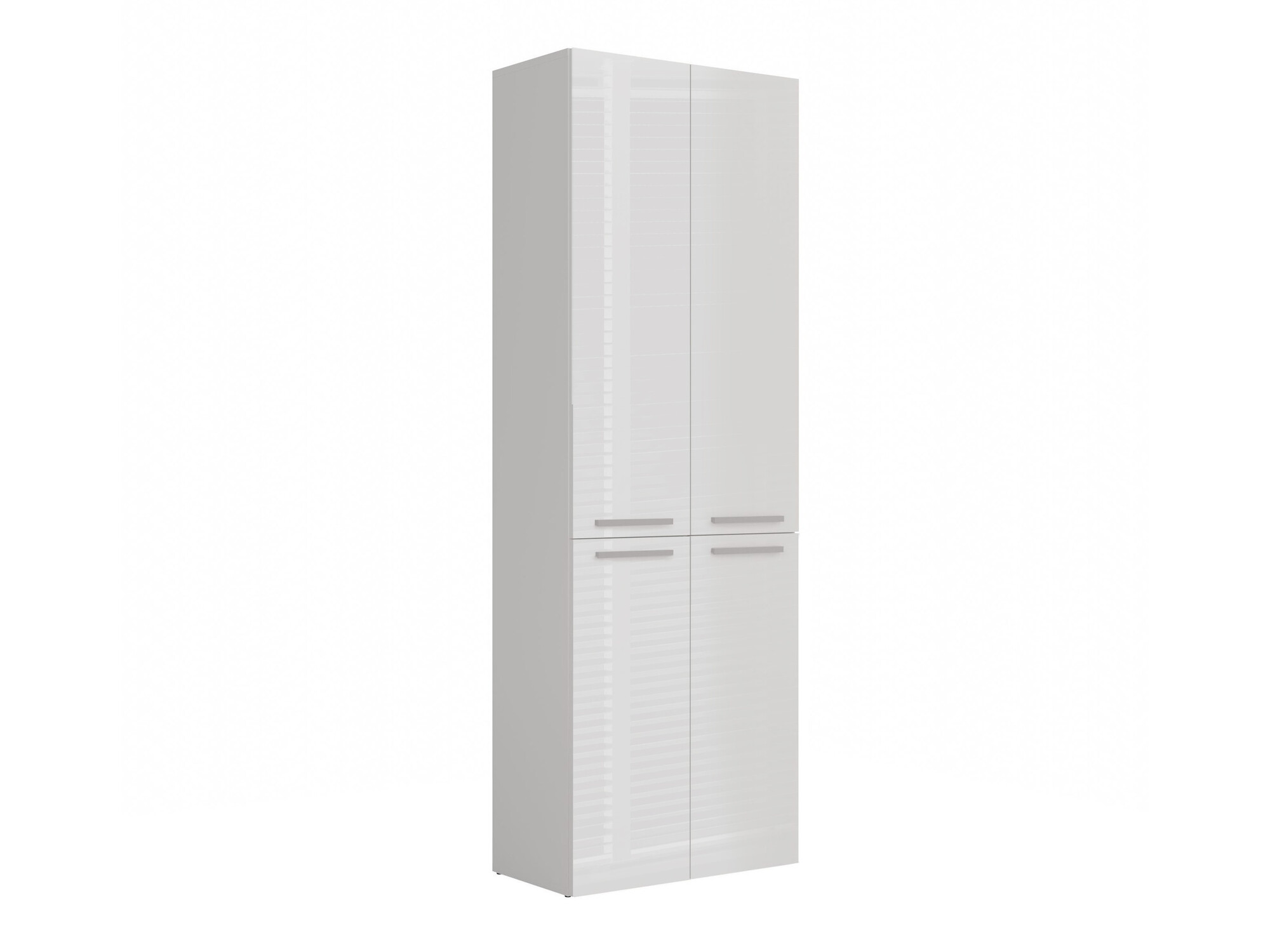 Standing bathroom cabinet Nolmaru 102 (White + Glossy white)