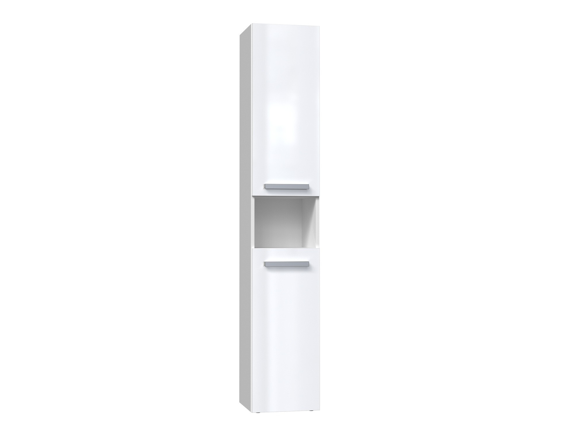 Standing bathroom cabinet Nolmaru 104 (White + Glossy white)