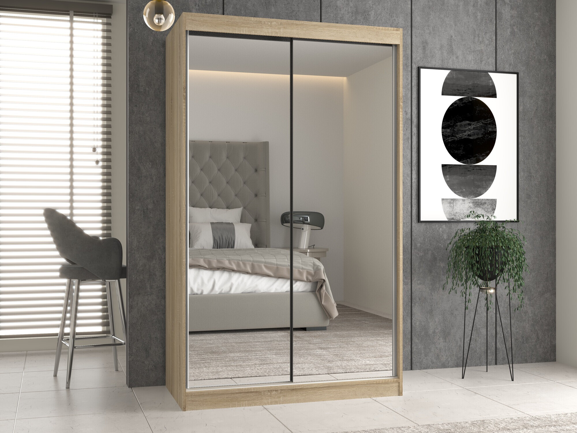 Wardrobe Mandeville 158 (Sonoma oak)