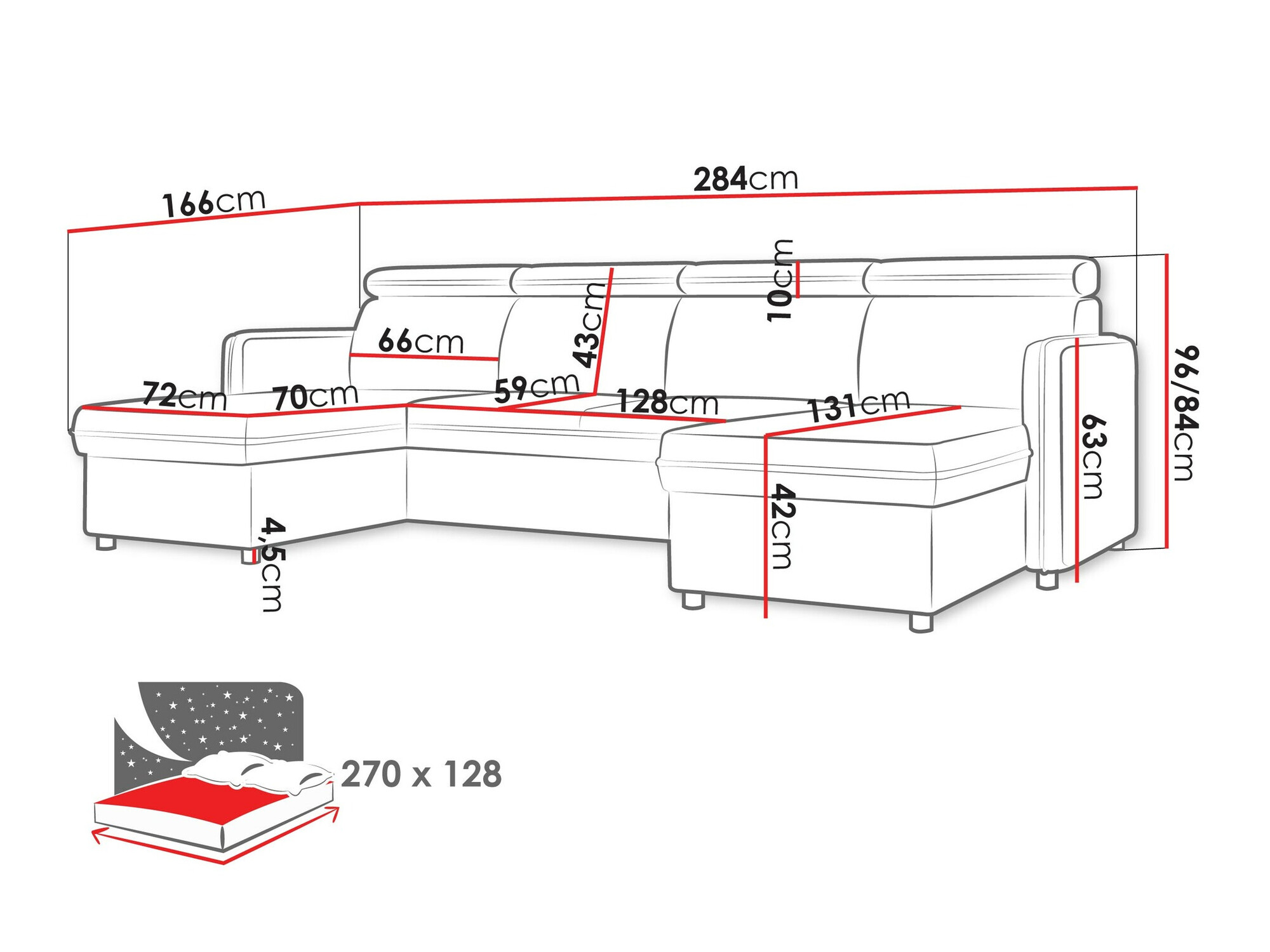 Corner sofa Temple 130 (Enjoy New 21)