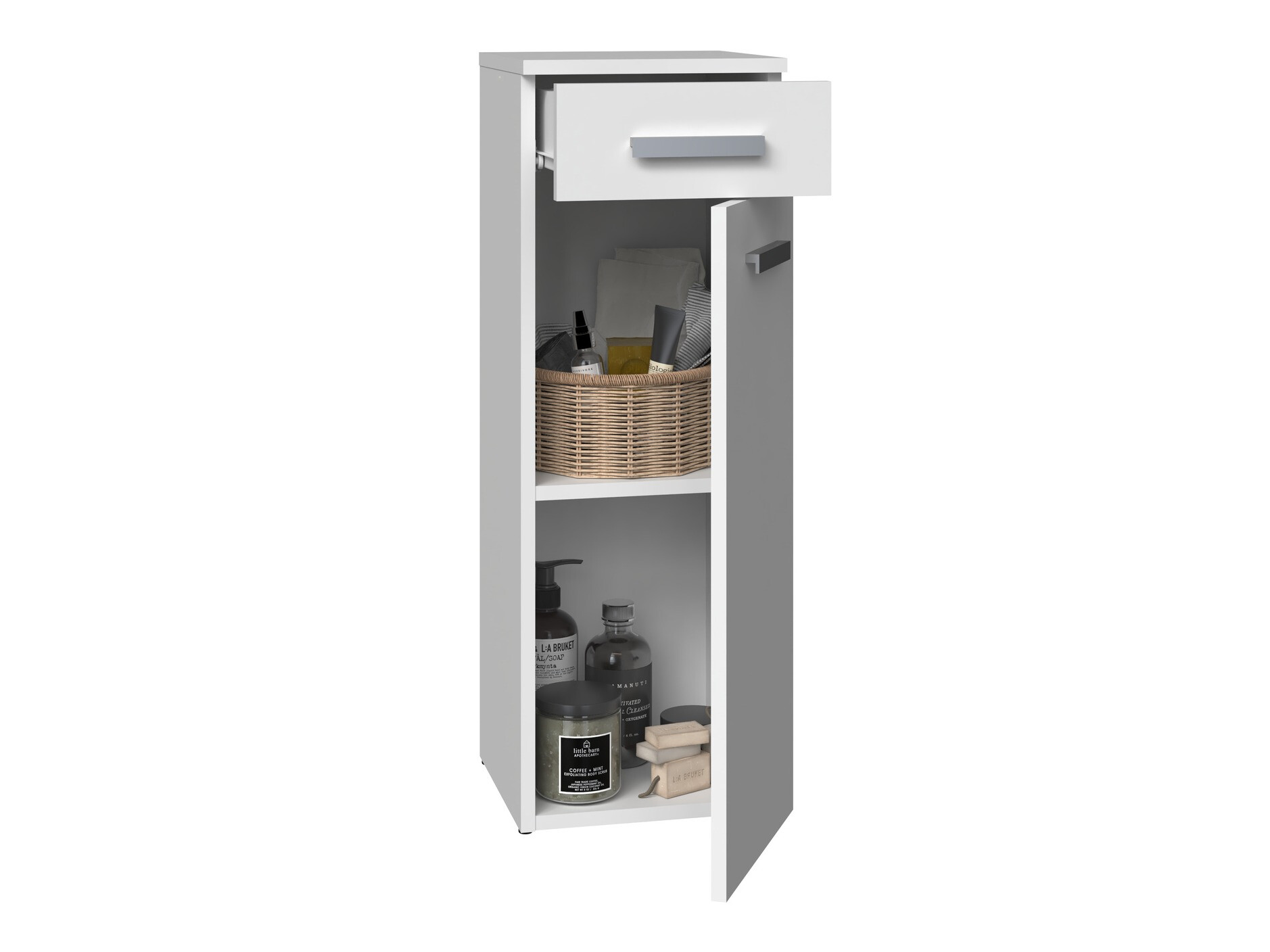 Standing bathroom cabinet Nolmaru 109 (White)