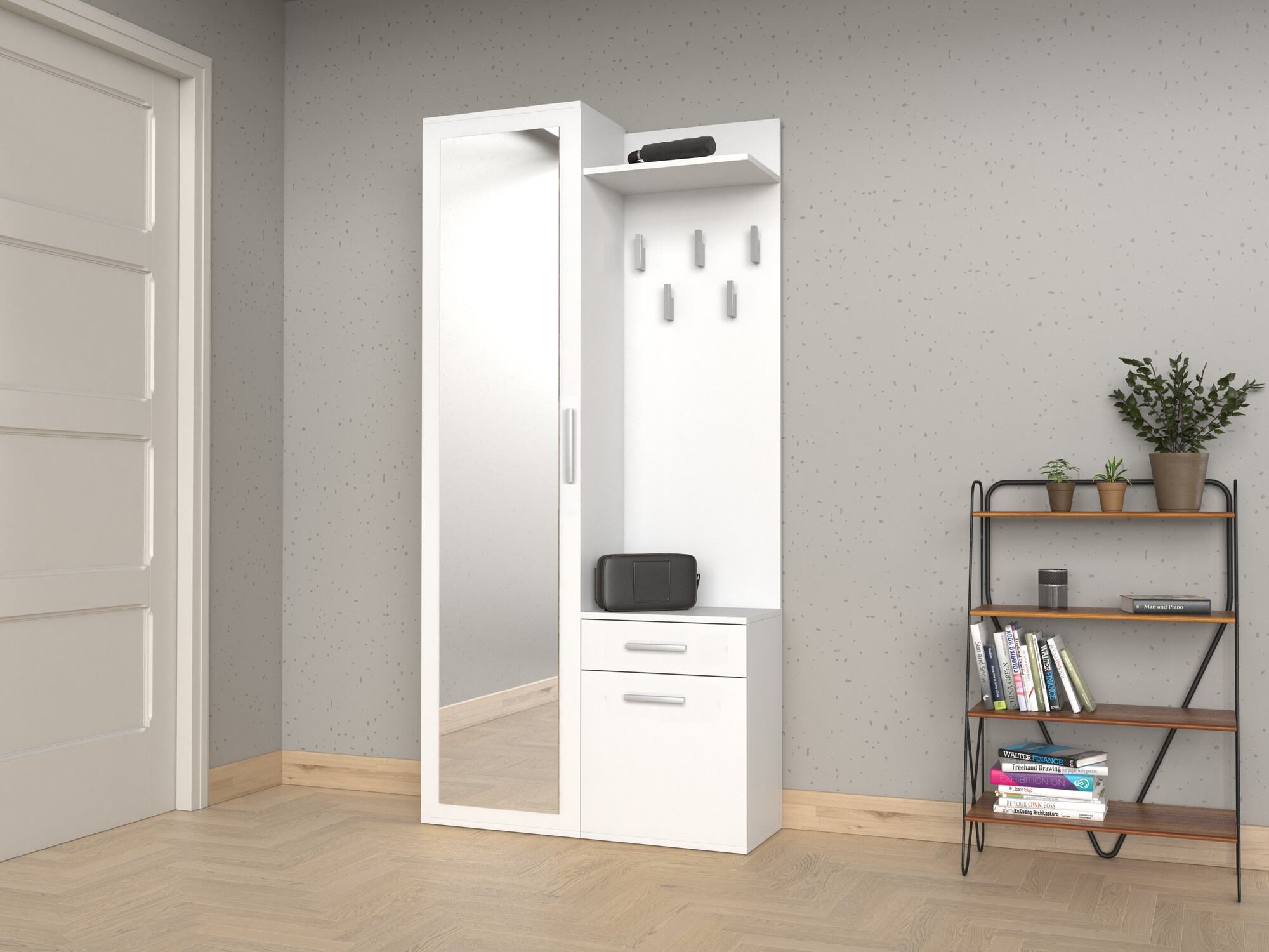 Hallway set Mandeville 126 (Matte white)