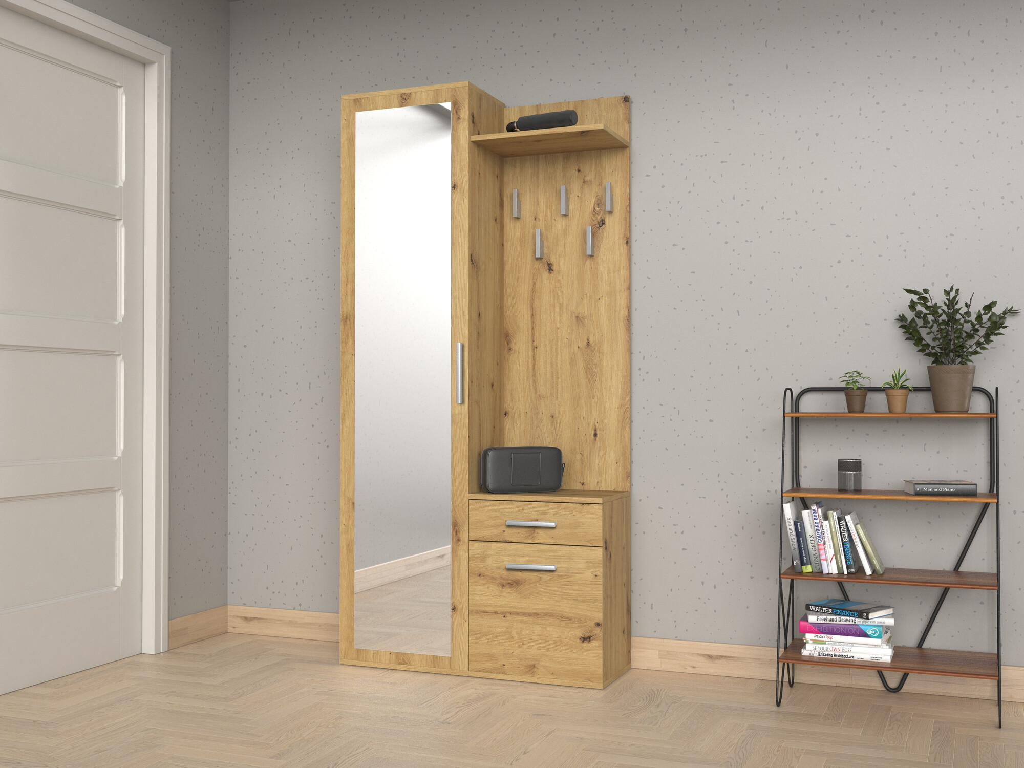 Wardrobe Mandeville 127 (Artisan oak)