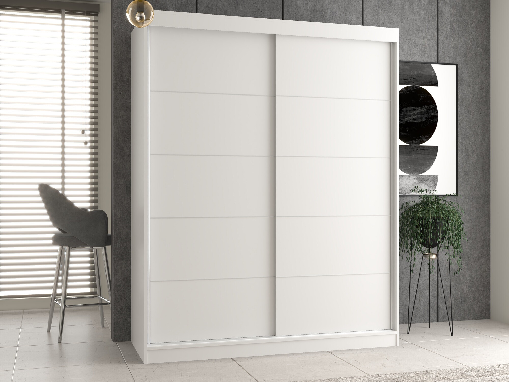 Wardrobe Mandeville 177 (White)