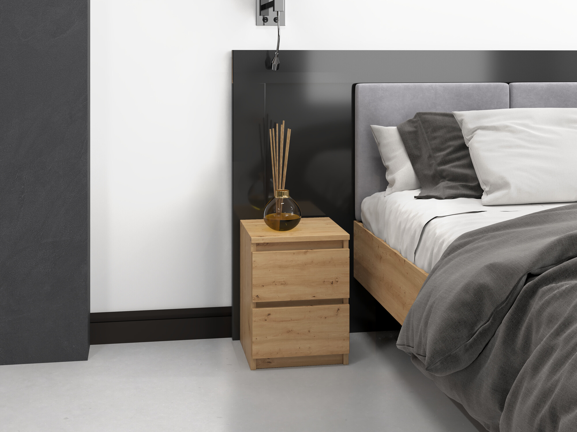 Bedside table Elbvelu 107 (Artisan oak)