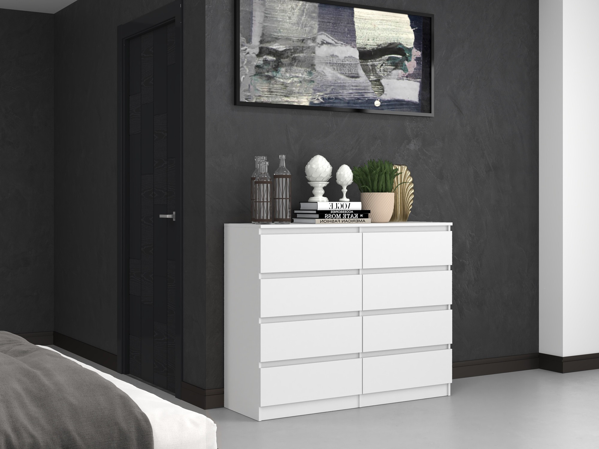 Chest of drawers Elbvelu 101 (White)