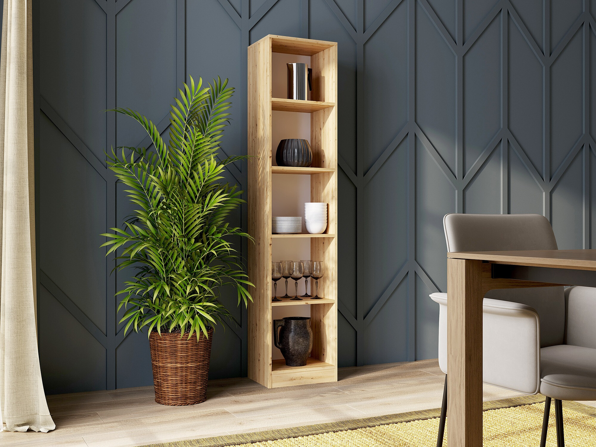 Bookcase Mandeville 183 (Artisan oak)