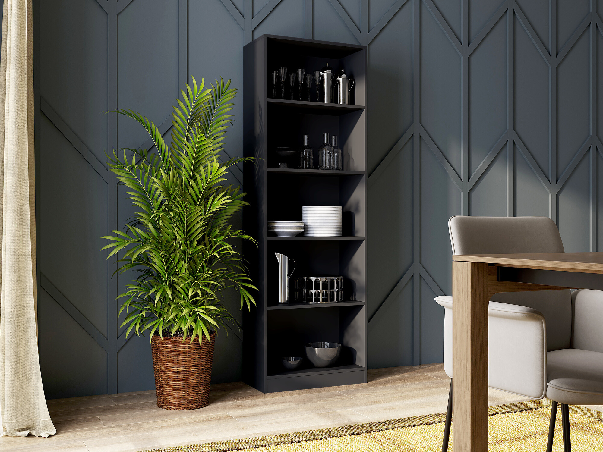 Bookcase Mandeville 191 (Black)