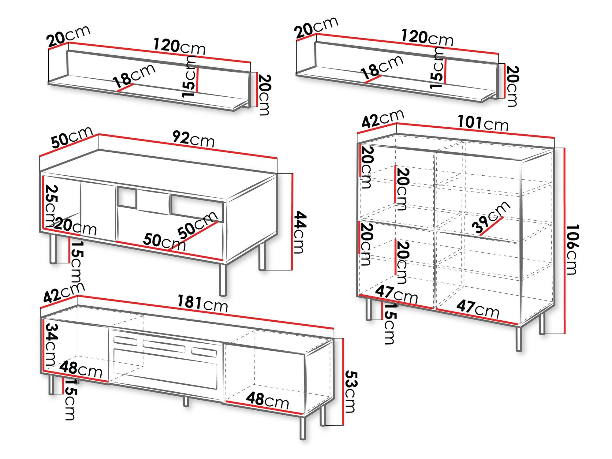 Living room set Studium II