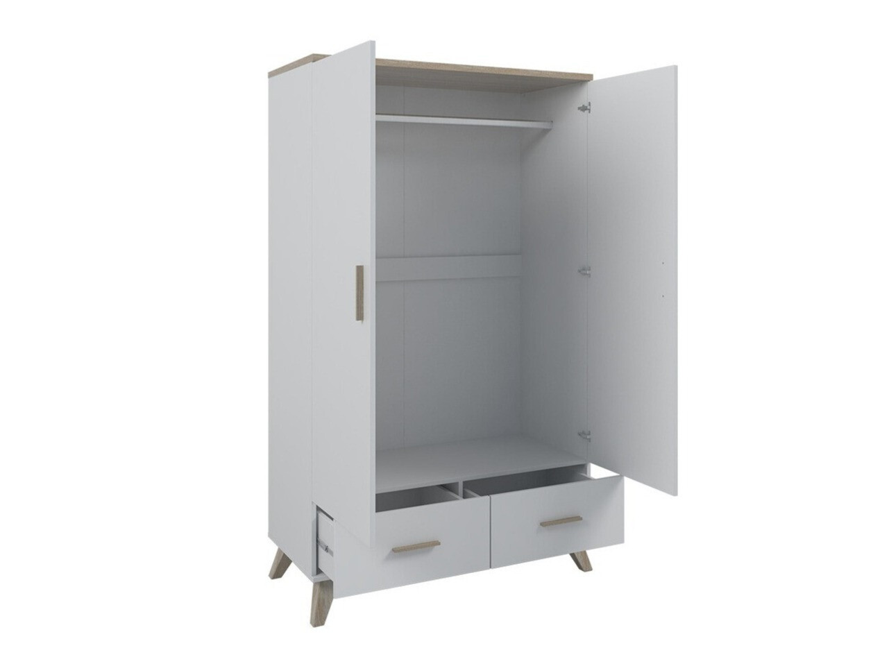 Wardrobe Larfloi 111 (White + Sonoma oak)