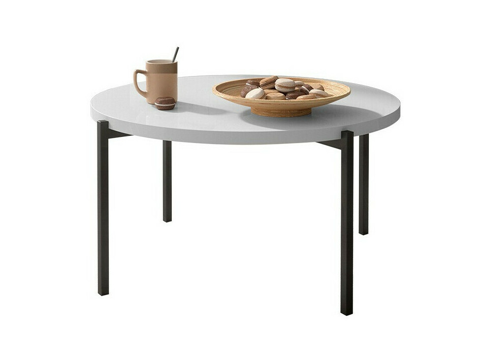Coffee table Providence 176 (Glossy white + Black)
