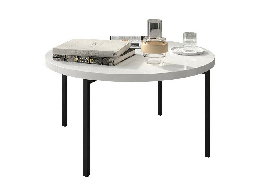 Coffee table Providence 178 (Glossy white + Black)