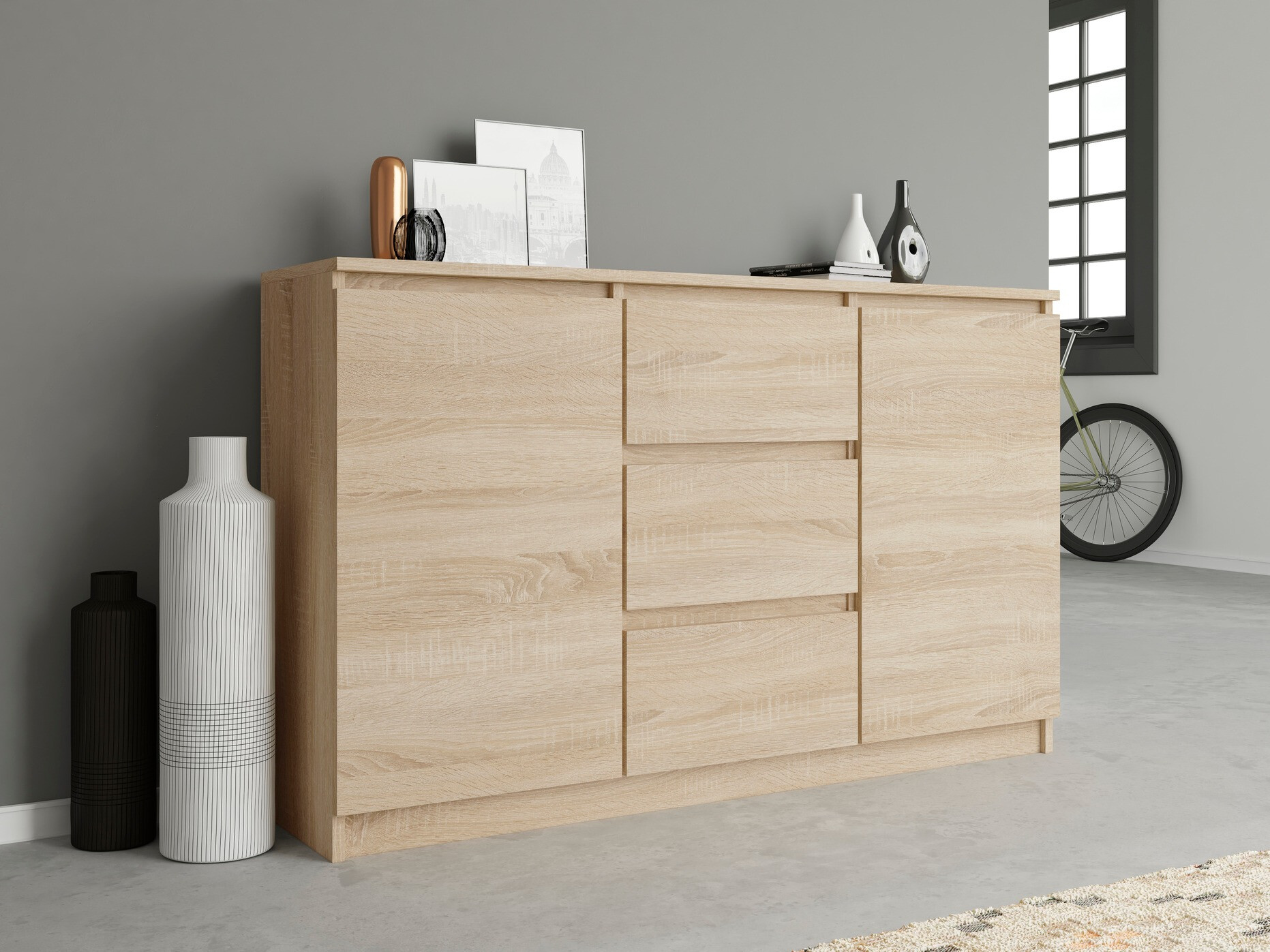Chest of drawers Elbvelu 112 (Sonoma oak)