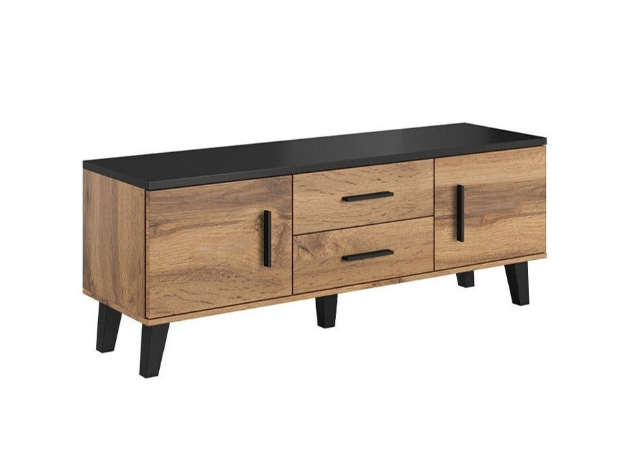 TV stand Larfloi 103 (Wotan Oak + Black)
