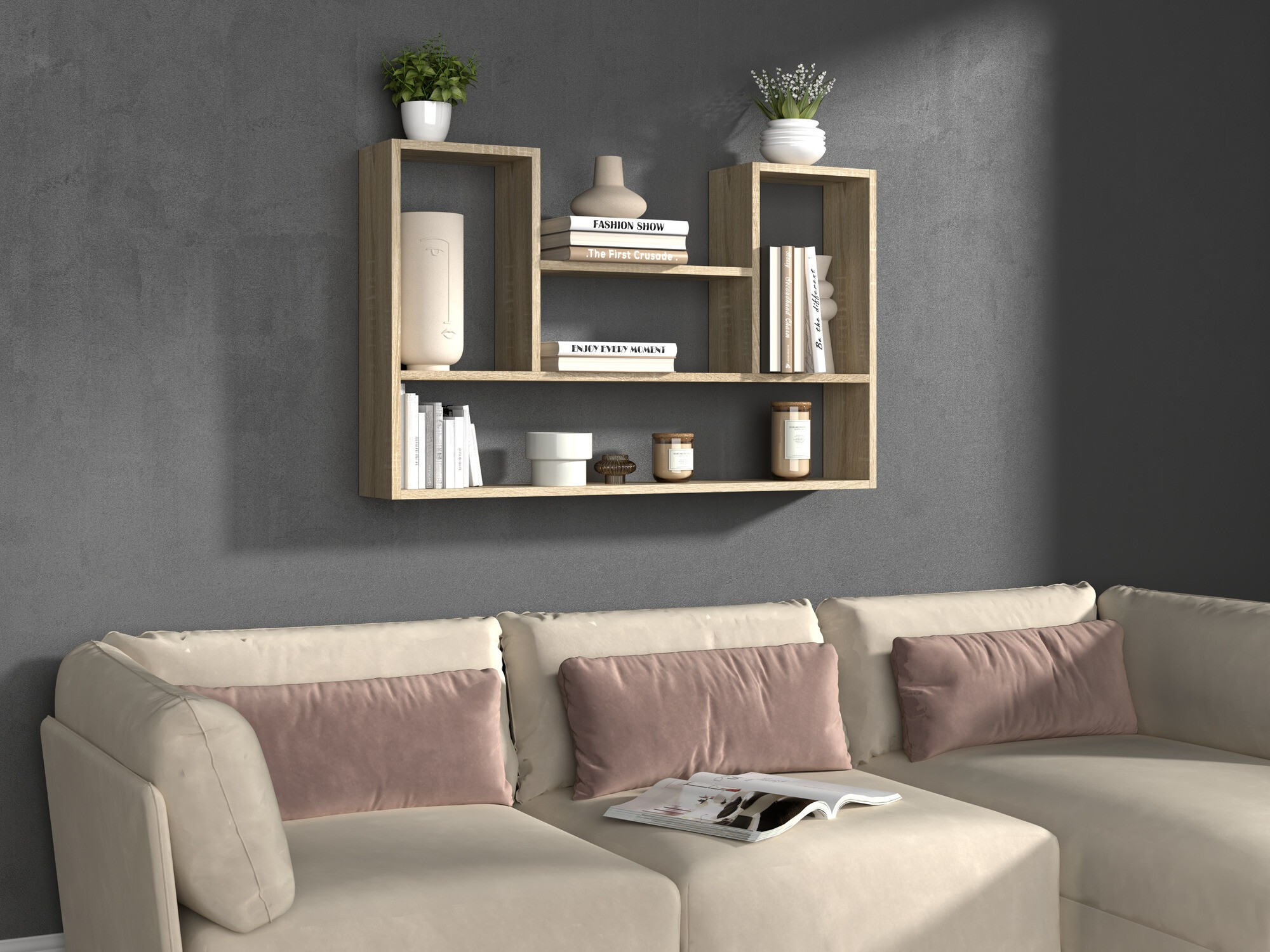 Wall shelf Mandeville 225 (Sonoma oak)