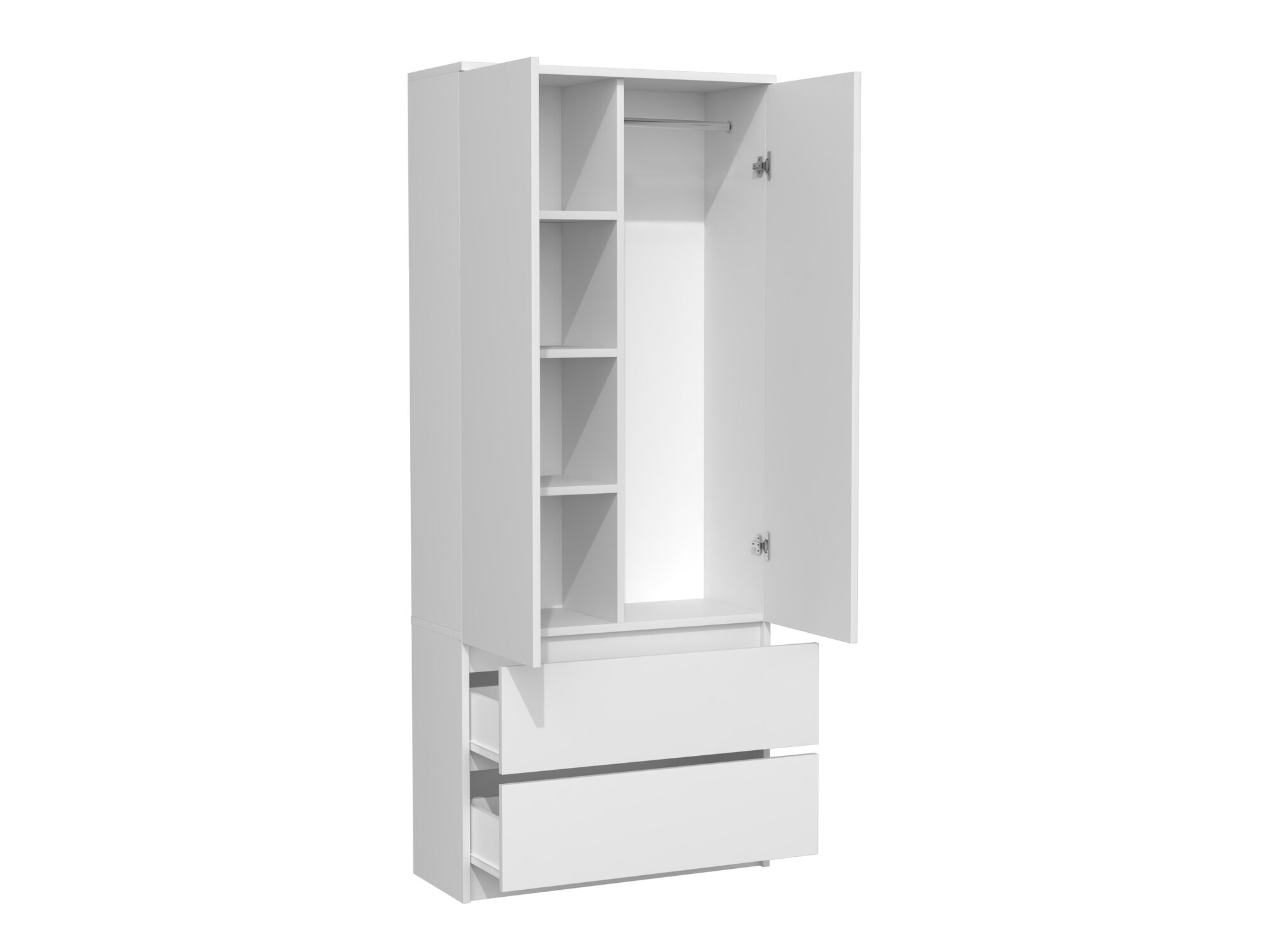 Wardrobe Elbvelu 116 (White)