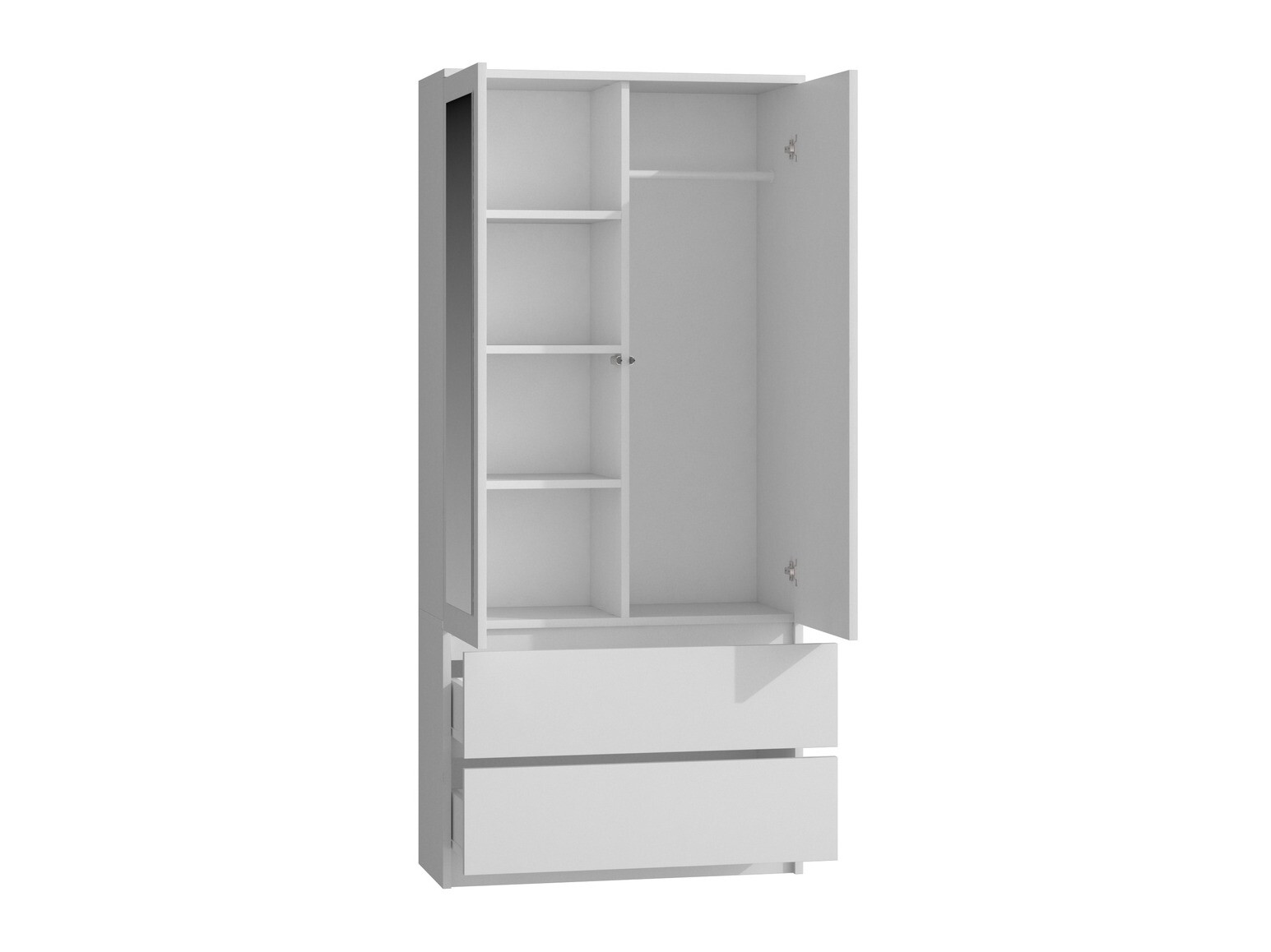 Wardrobe Elbvelu 116 (White)