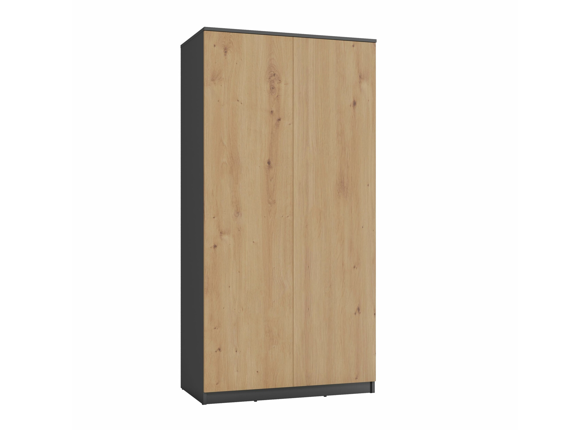 Wardrobe Elbvelu 117 (Anthracite + Artisan oak)