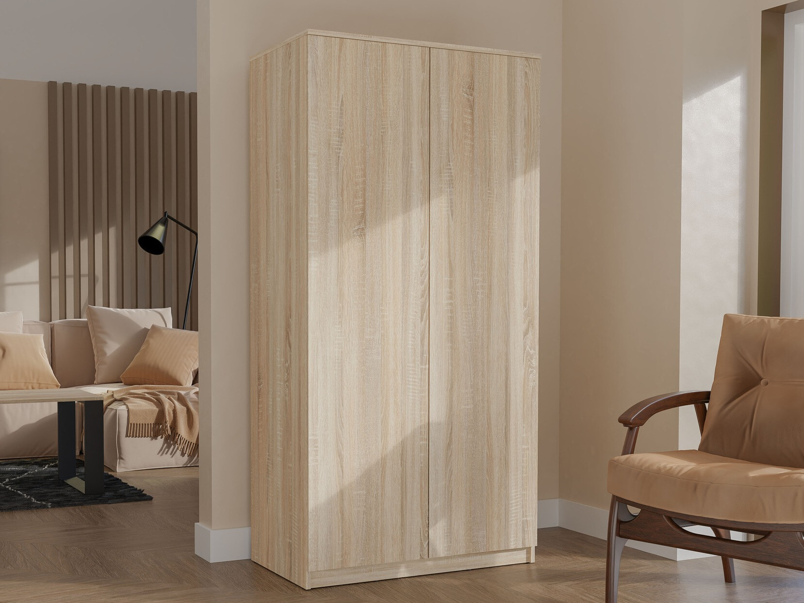 Wardrobe Elbvelu 117 (Sonoma oak)
