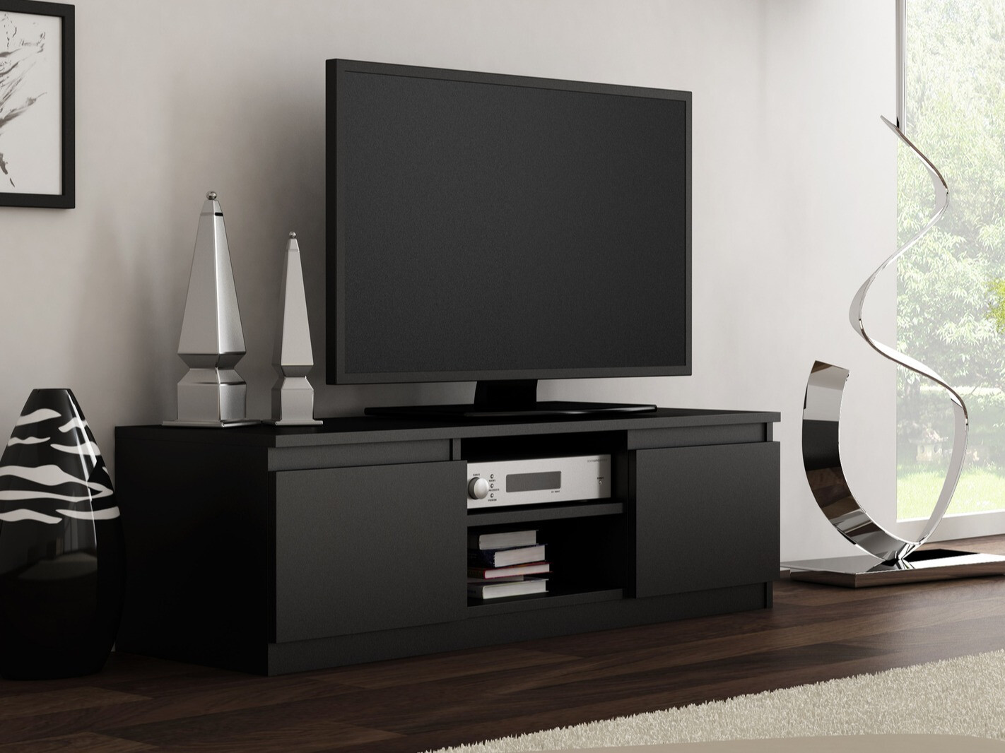 TV stand Elbvelu 123 (Black)