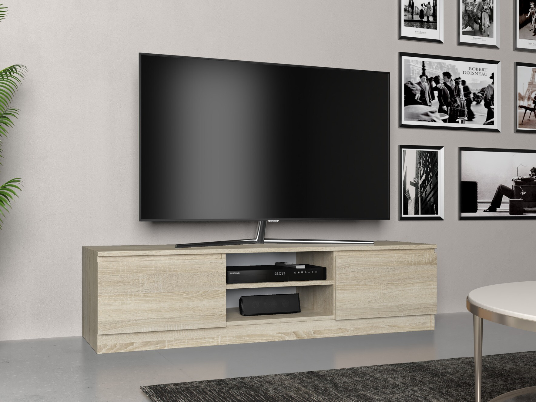 TV stand Elbvelu 125 (Sonoma oak)