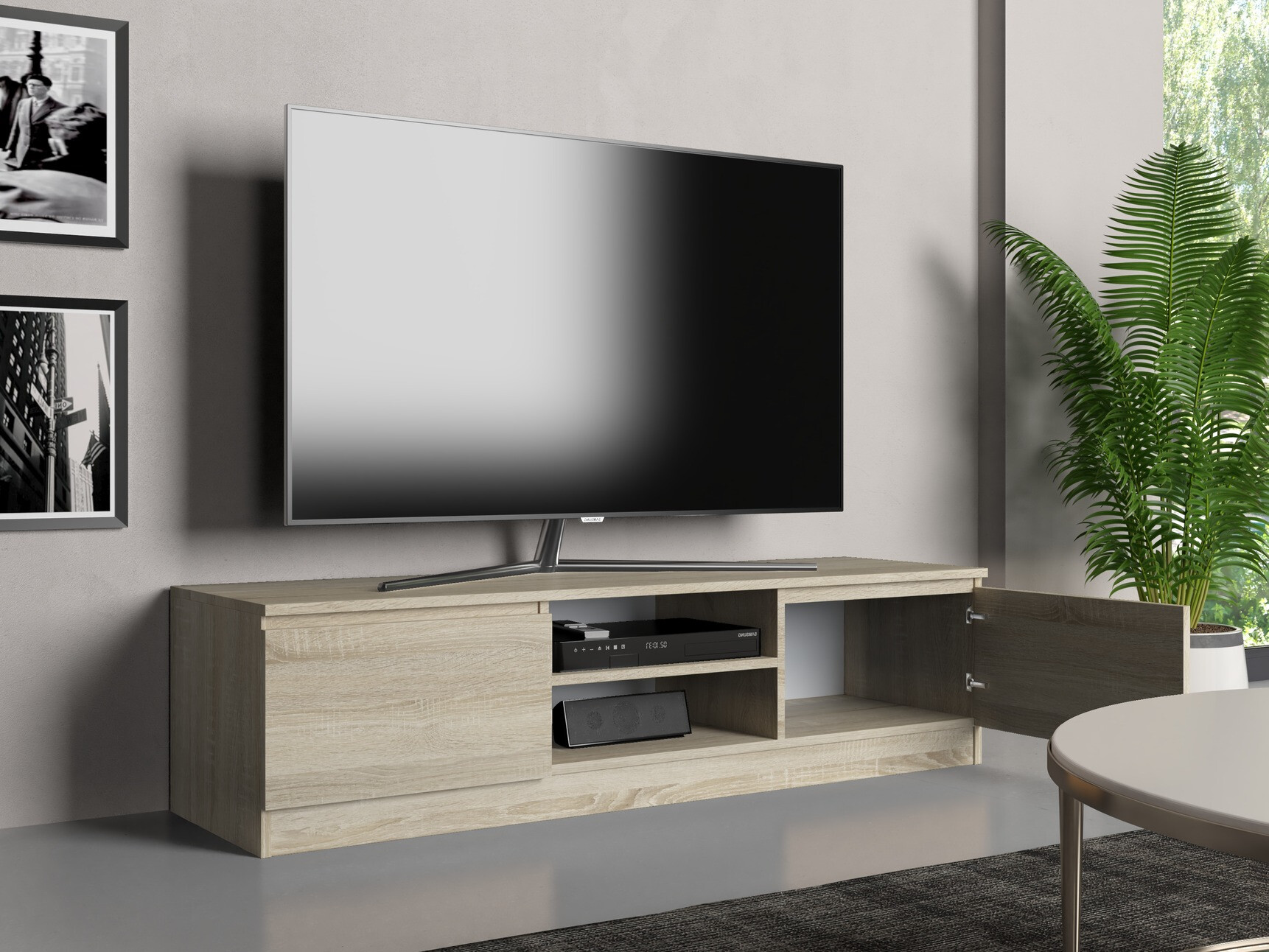 TV stand Elbvelu 125 (Sonoma oak)