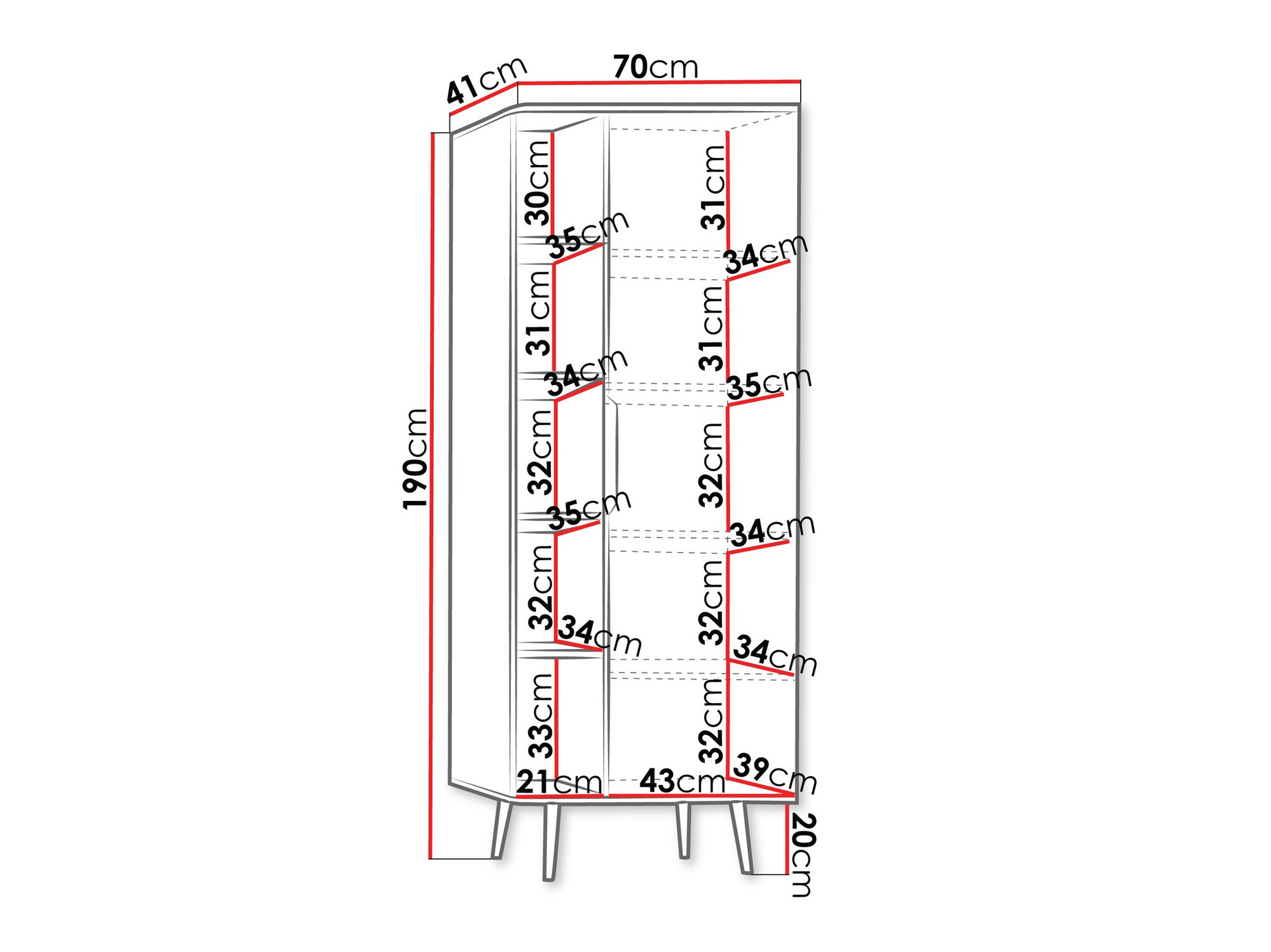 Bookcase Livetre 104