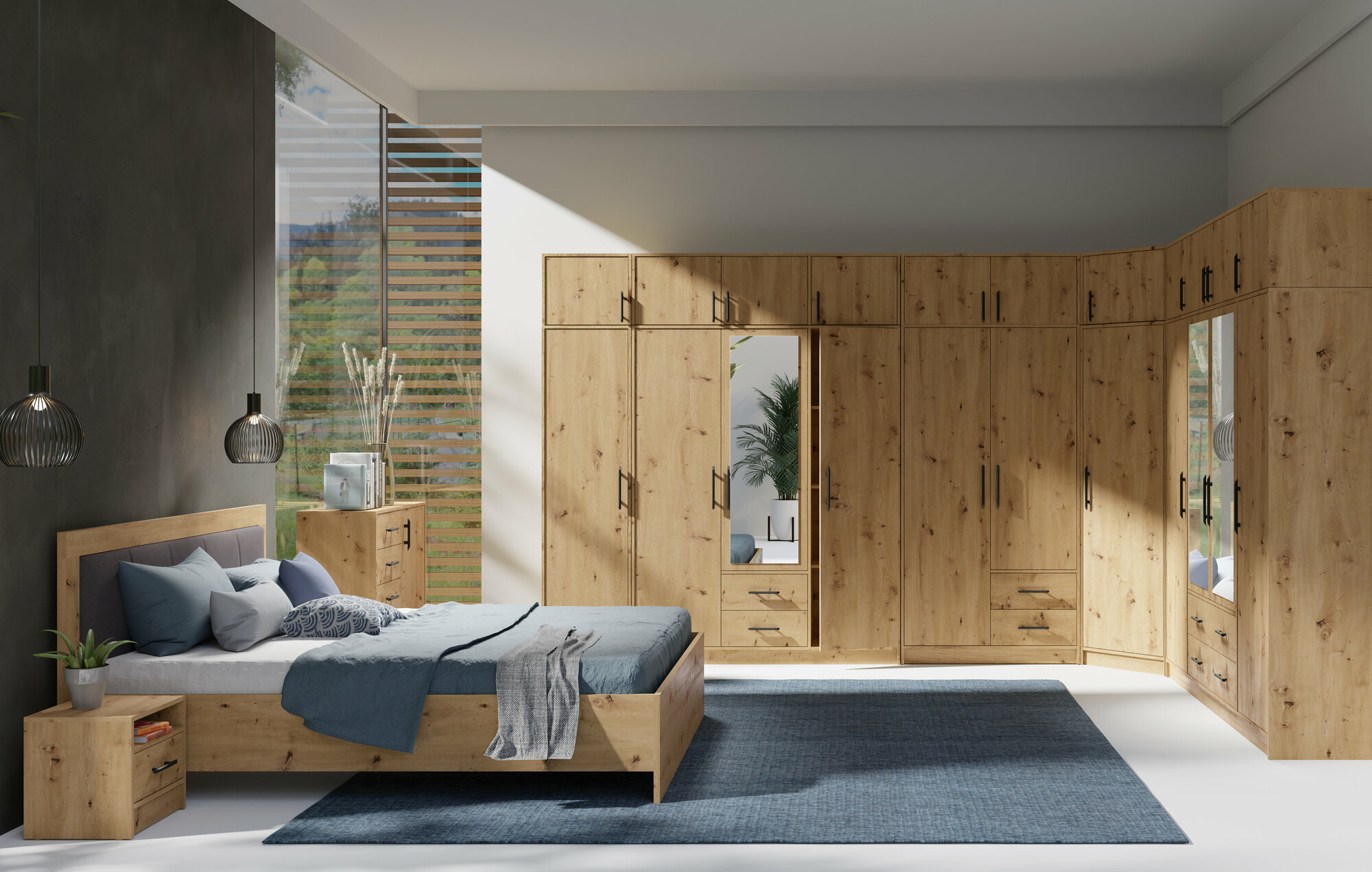 Wardrobe Cavmero 105 (Artisan oak)