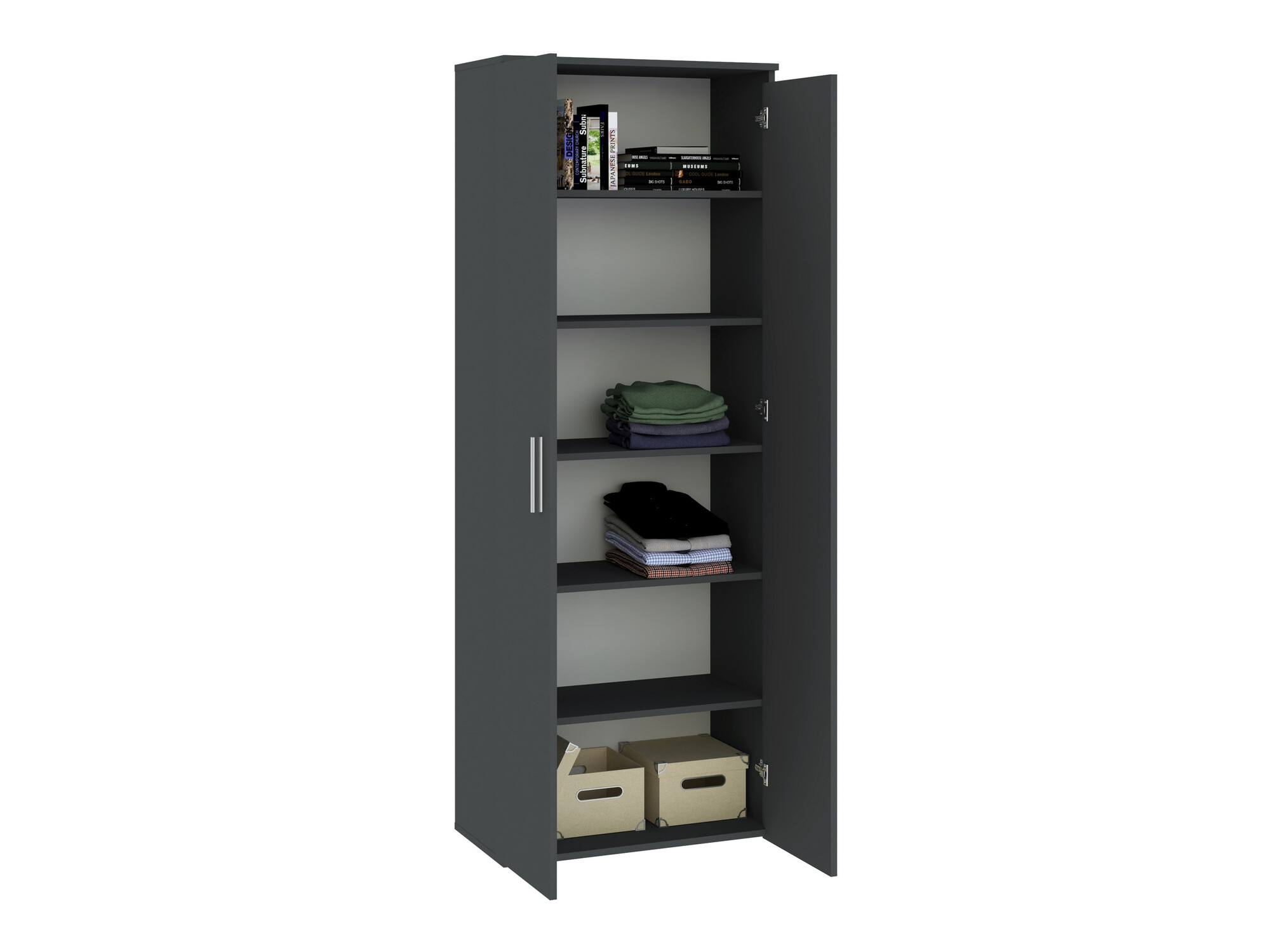 Bookcase Bristol 201 (Anthracite)
