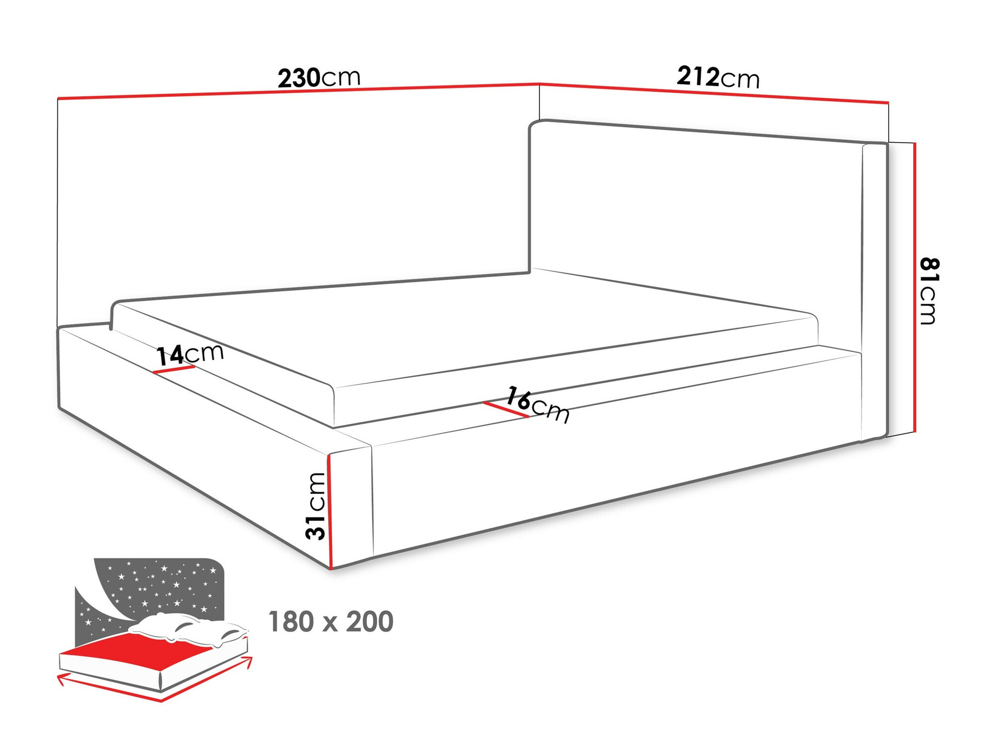 Bed TrendyNest Cervara (Top 20)