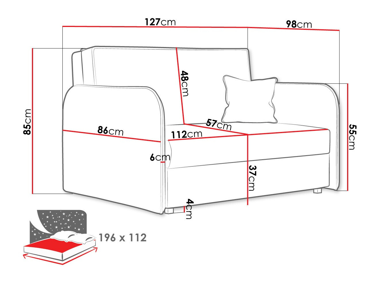Sofa bed Lirael II (Again 11)