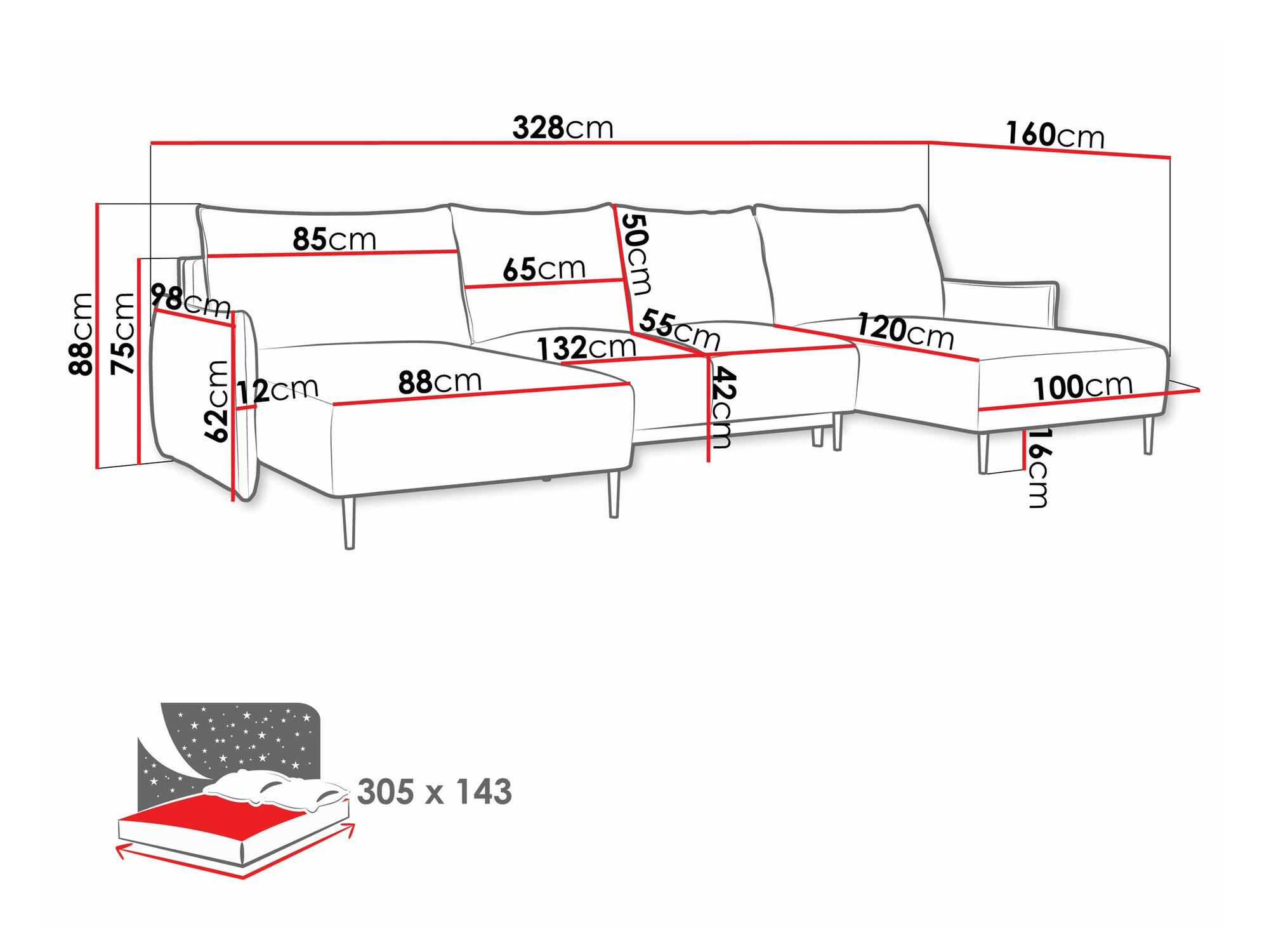 Corner sofa Columbus 223 (Velo 623)