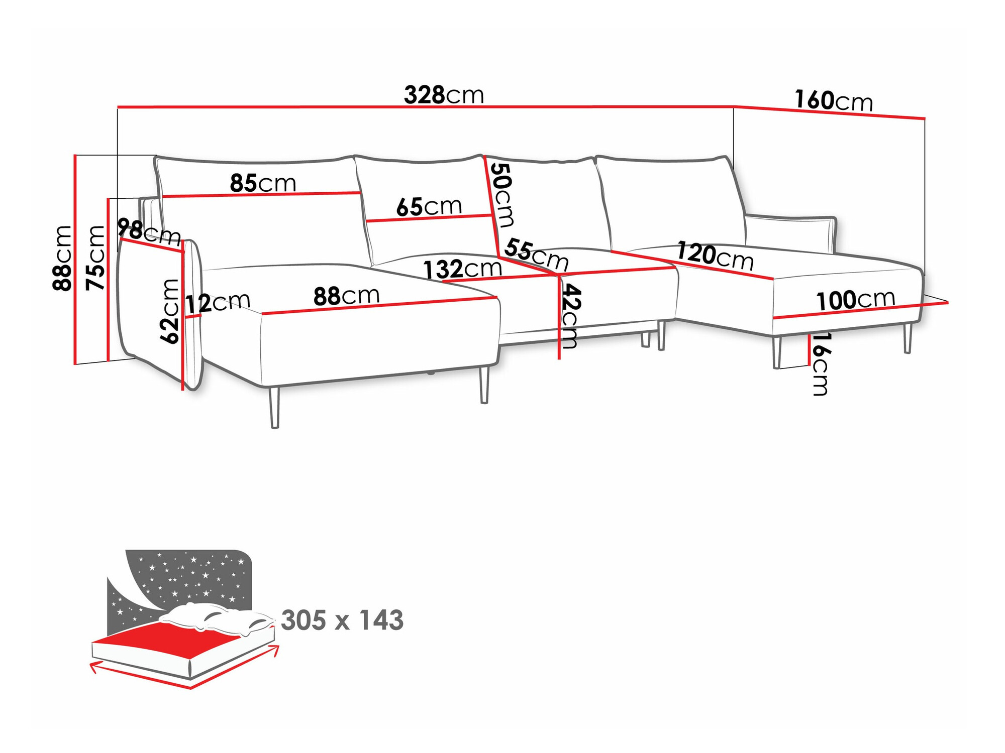 Corner sofa Columbus 223 (Velo 633)