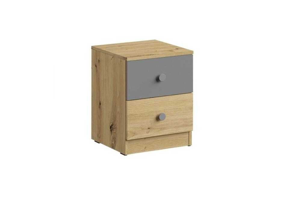 Bedside table Almira 108 (Artisan oak + Grey)
