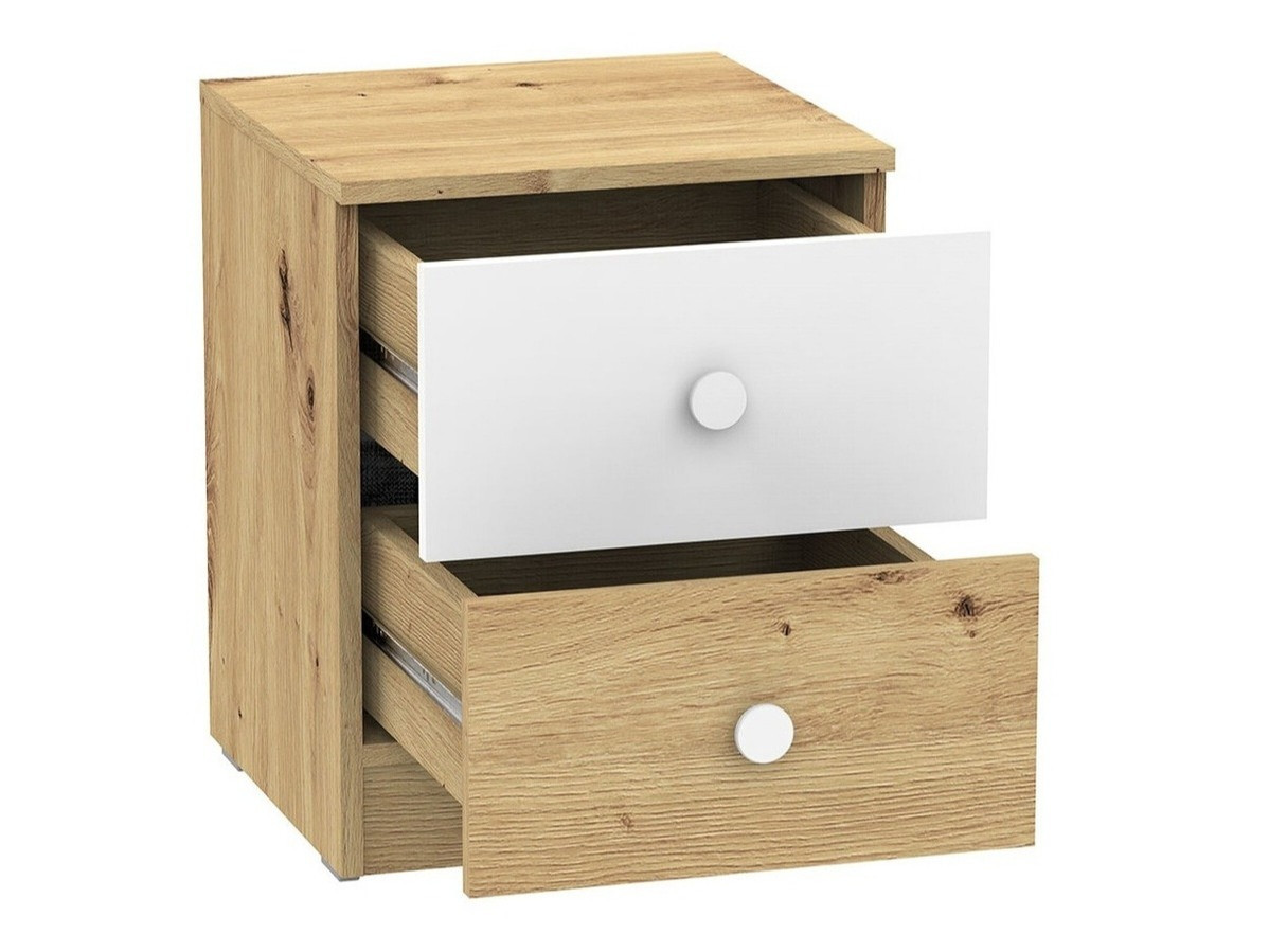 Bedside table Almira 108 (Artisan oak + Grey)