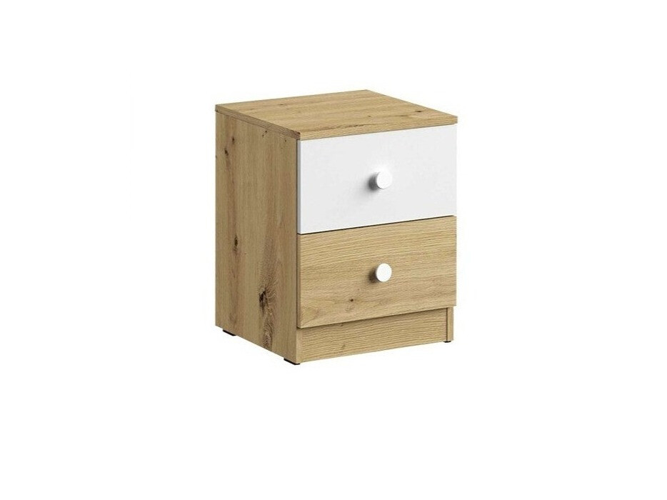 Bedside table Almira 108 (Artisan oak + White)