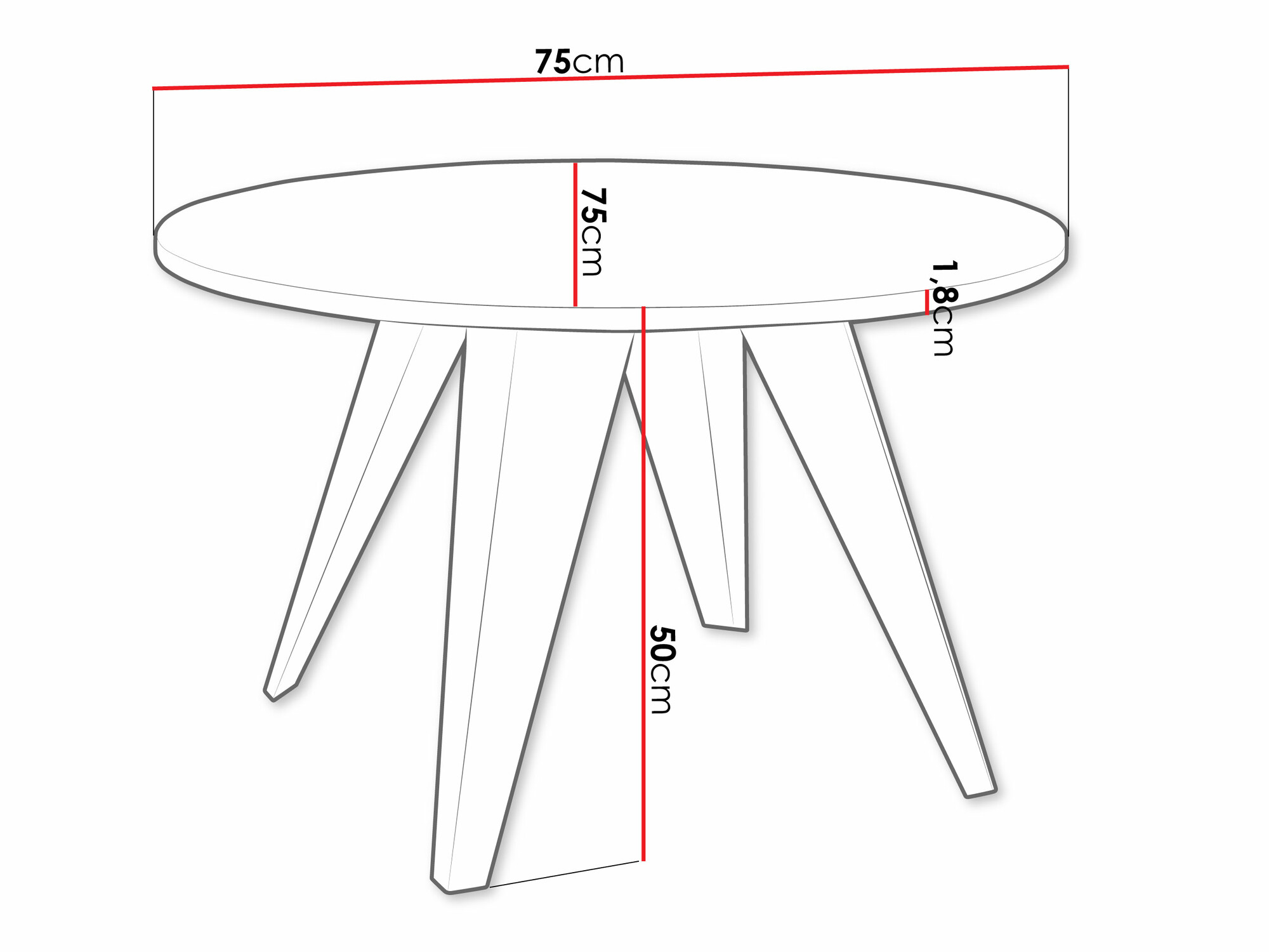 Coffee table Oswego 116 (Black + White marble)