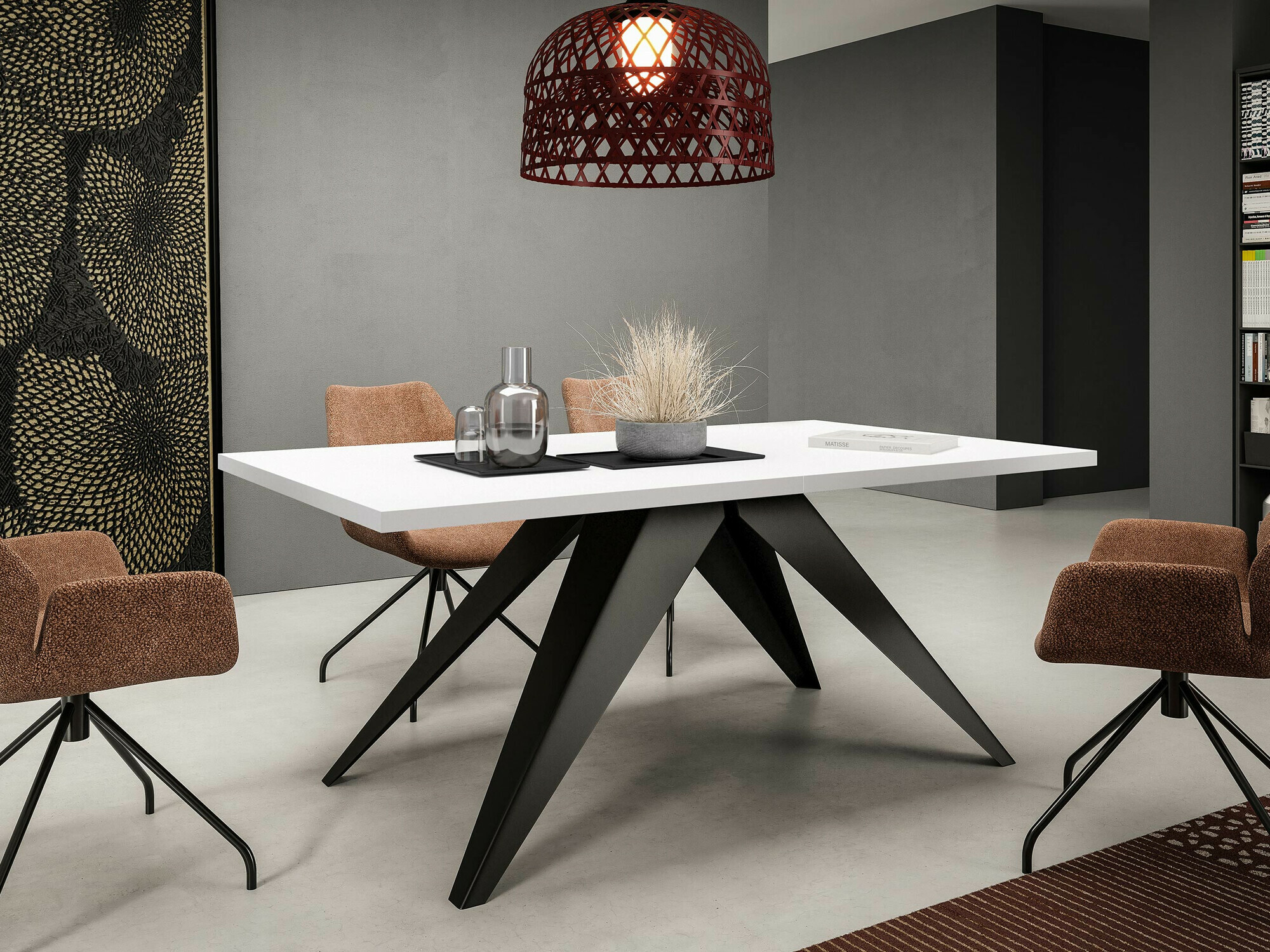 Table Oswego 113 (Black + White)