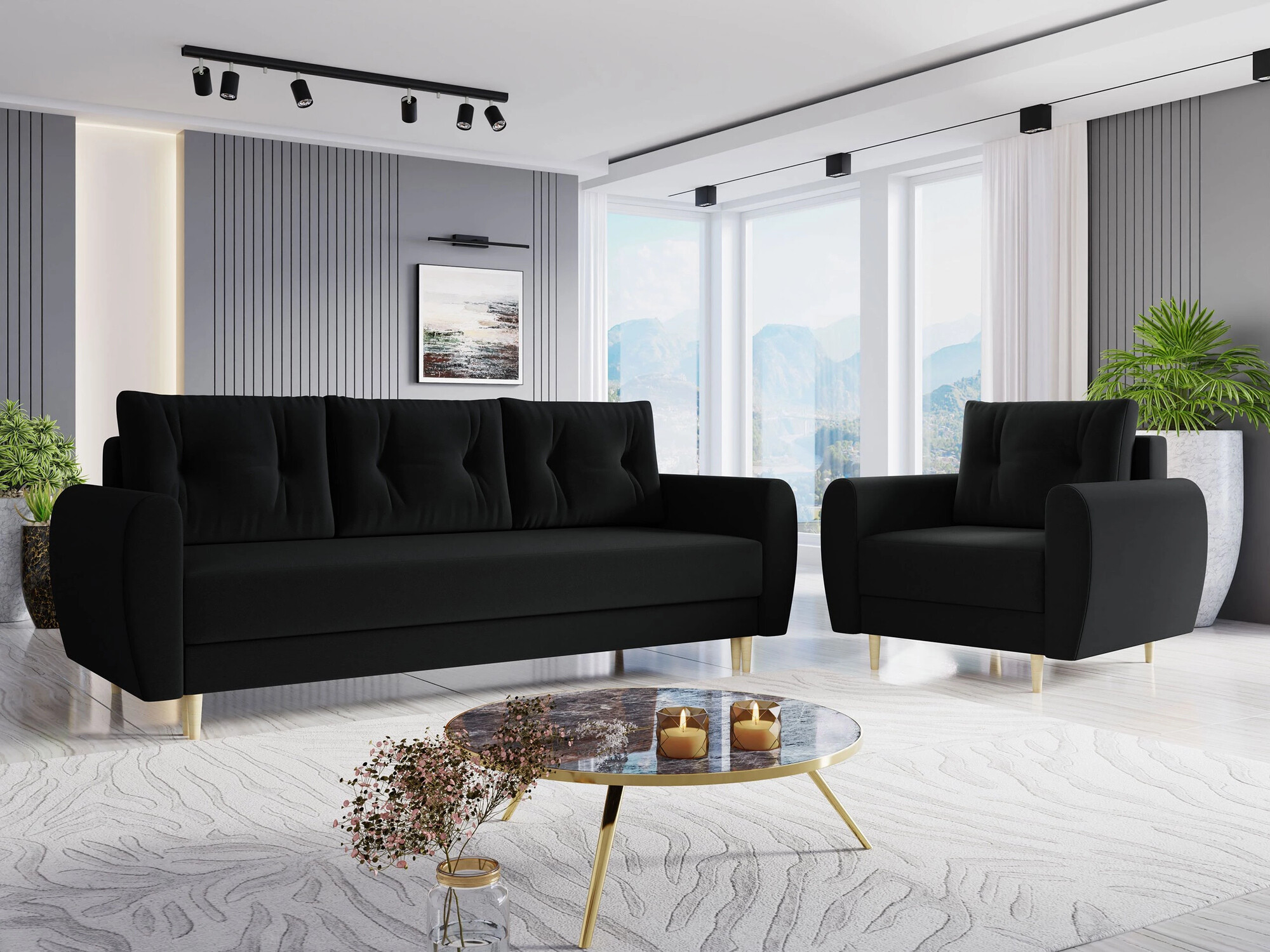 Sofa bed Memphis 143 (Itaka 15)