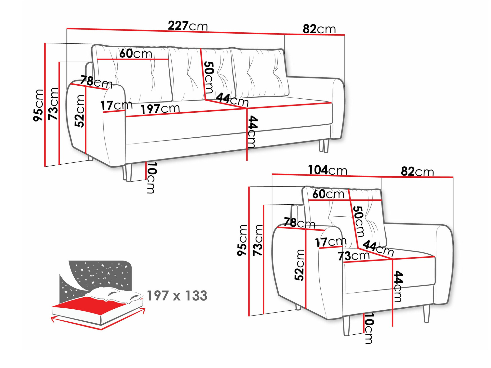 Upholstered furniture set Memphis 145 (Itaka 16)