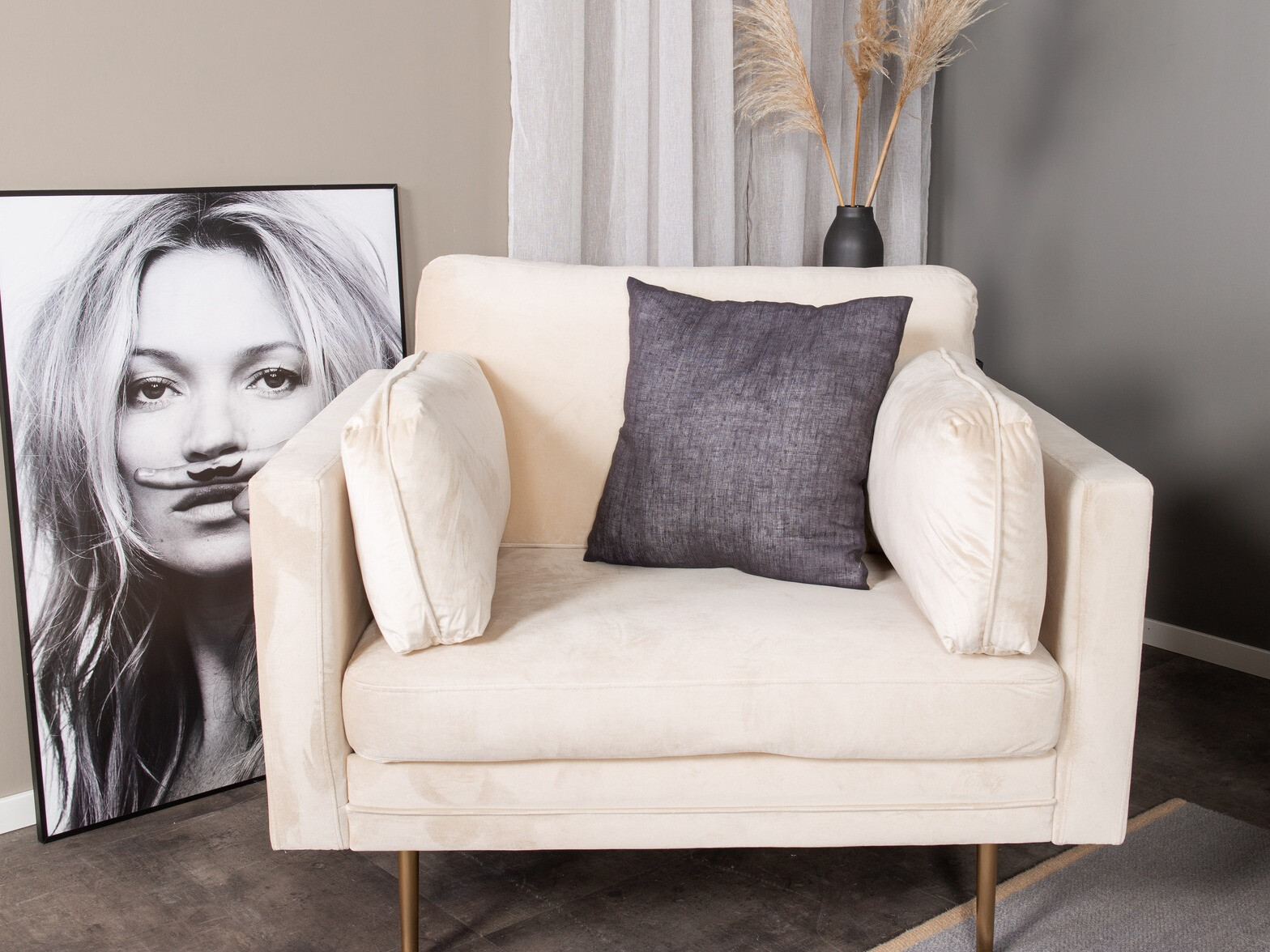 Armchair Dallas 100 (Light brown + Brown)